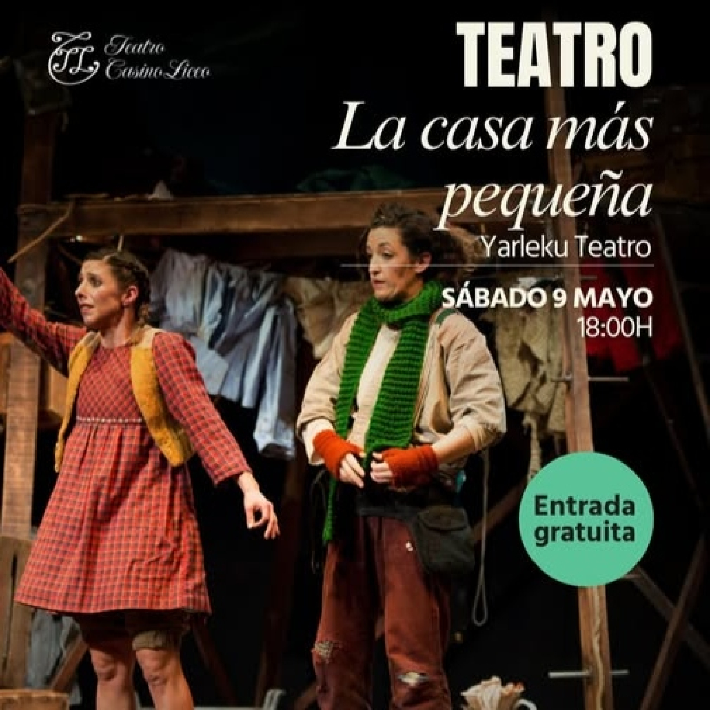 Yarleku Teatro nos muestra "La casa más pequeña" en el Liceo de Santoña este sábado 9 de mayo a las seis de la tarde episode artwork