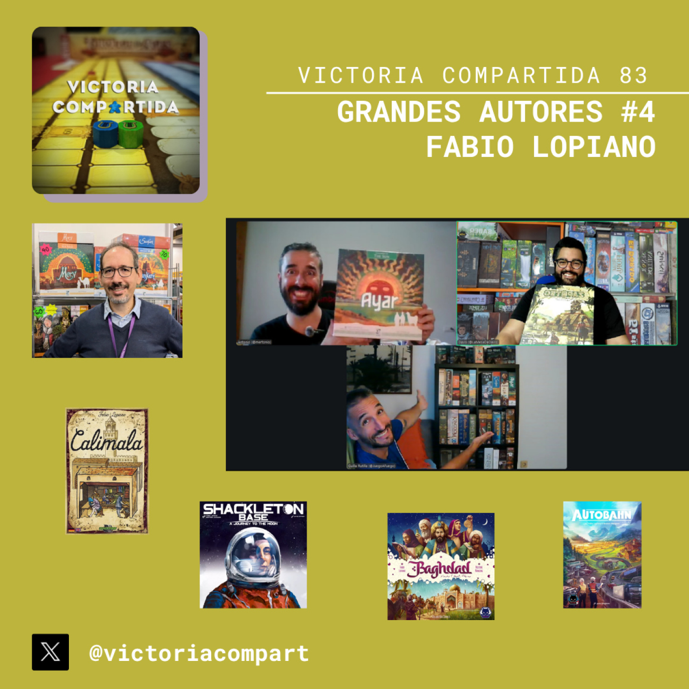 Victoria Compartida 83 - Grandes autores #4: Fabio Lopiano