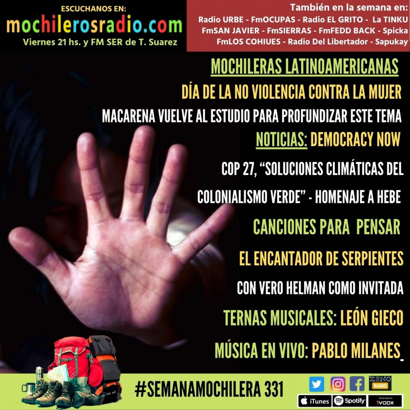 Mochileros 331 - 25 de Noviembre de 2022 episode artwork