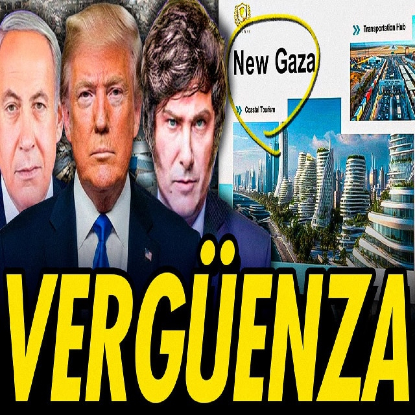 TRUMP HACE EL GRUPO DE PAZ CON DICTADORES Y OFRECE NEGOCIOS INMOBILIARIOS EN GAZA