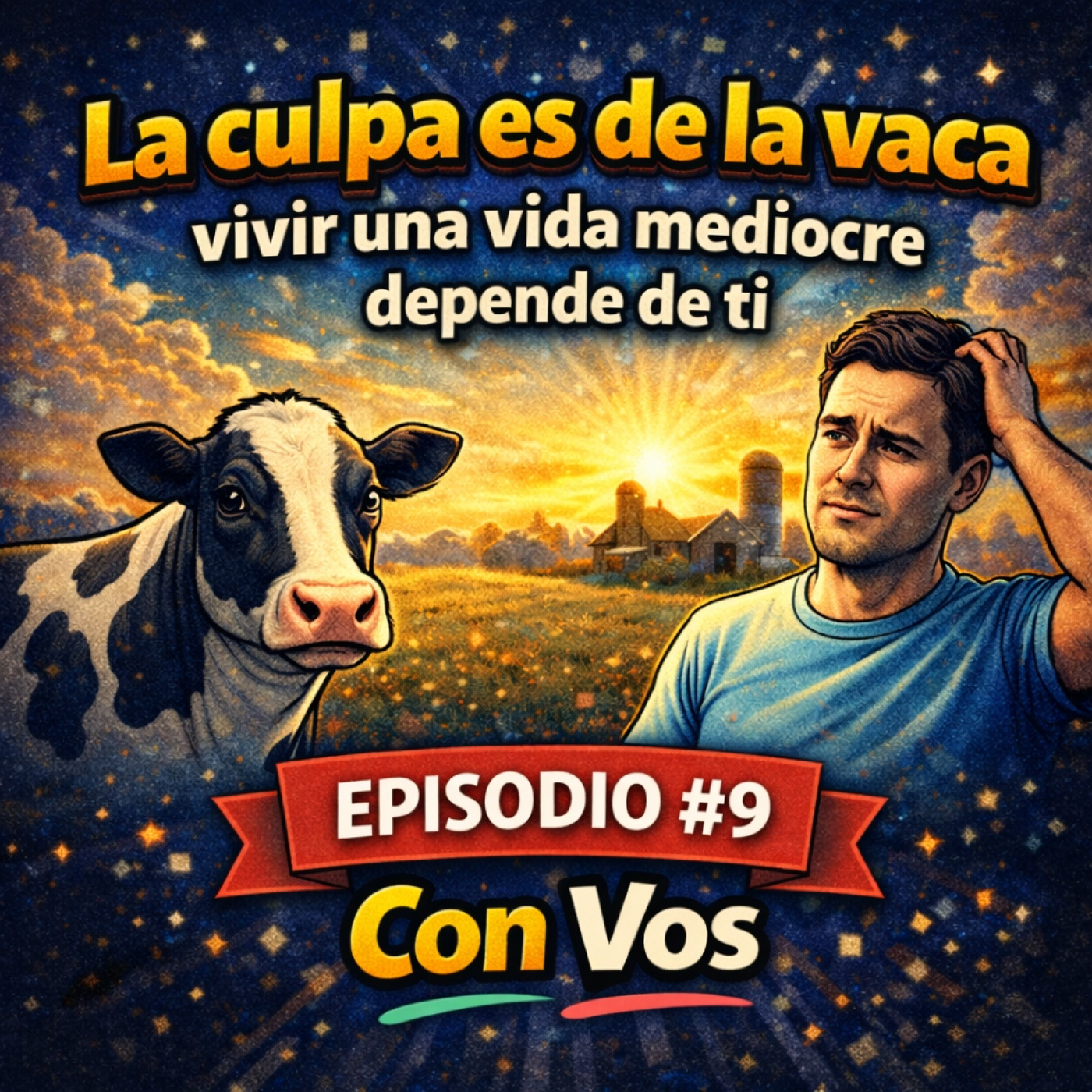 Con Vos, Josué #9 - La culpa es de la vaca: Vivir una vida feliz depende de ti episode artwork