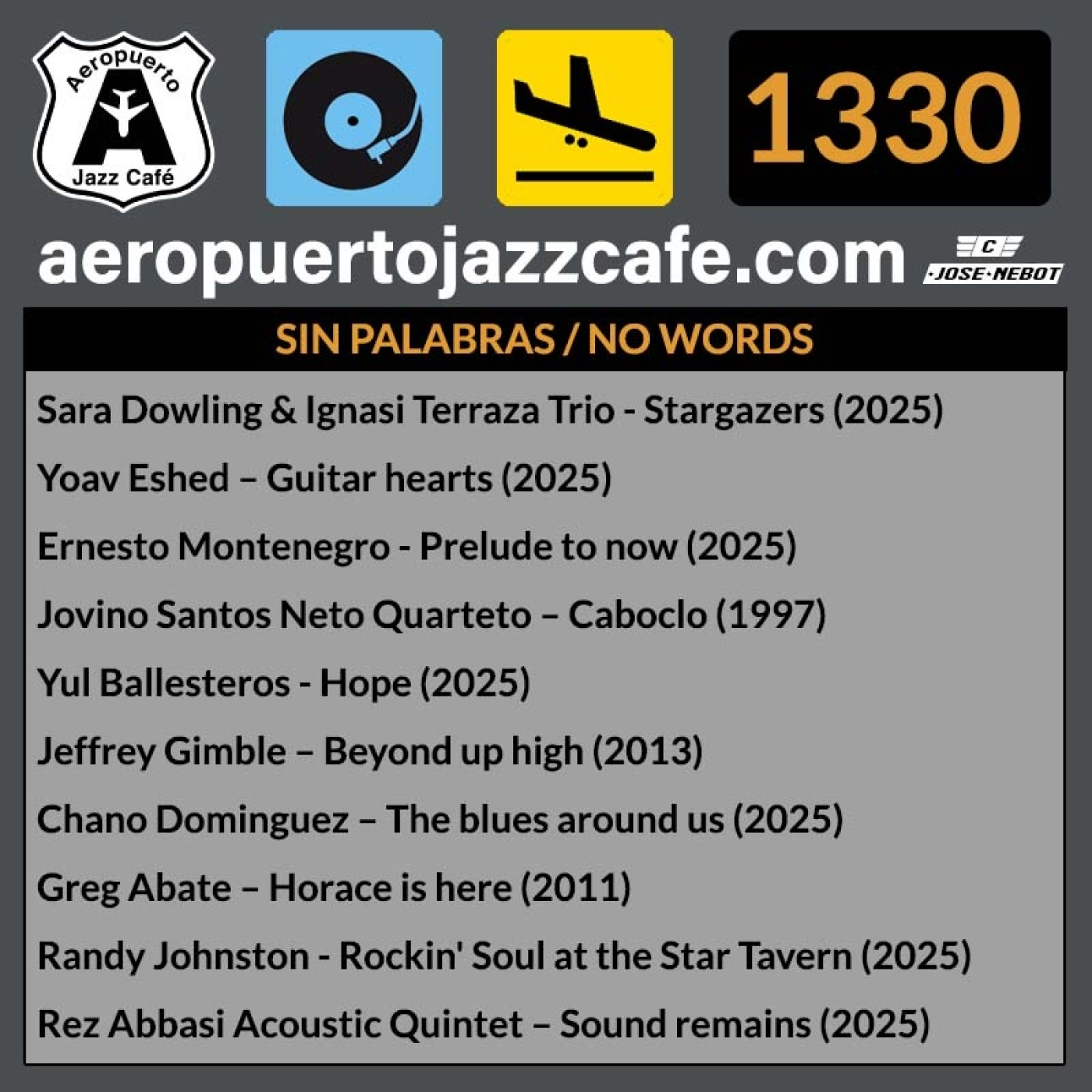 Aeropuerto Jazz Café 1330-NO WORDS episode artwork