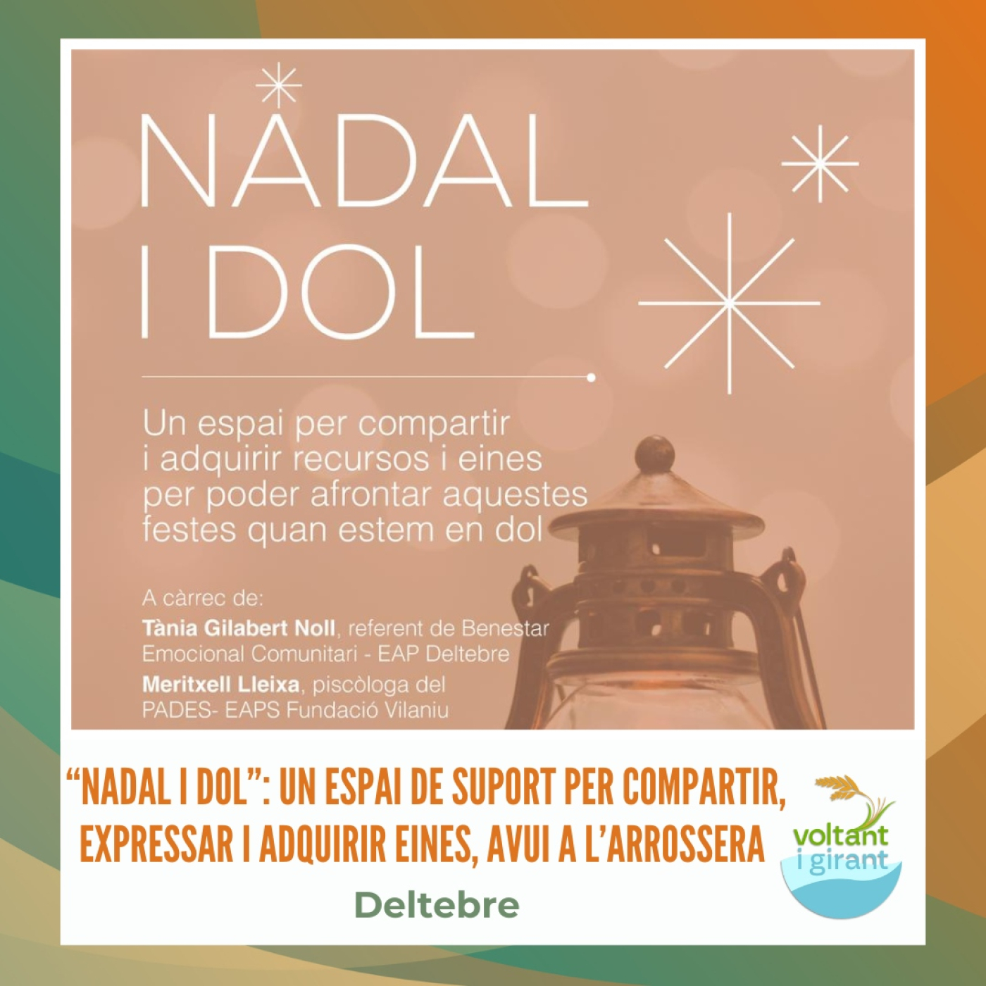 “Nadal i dol”: un espai de suport per compartir, expressar i adquirir eines, avui a l’Arrossera episode artwork