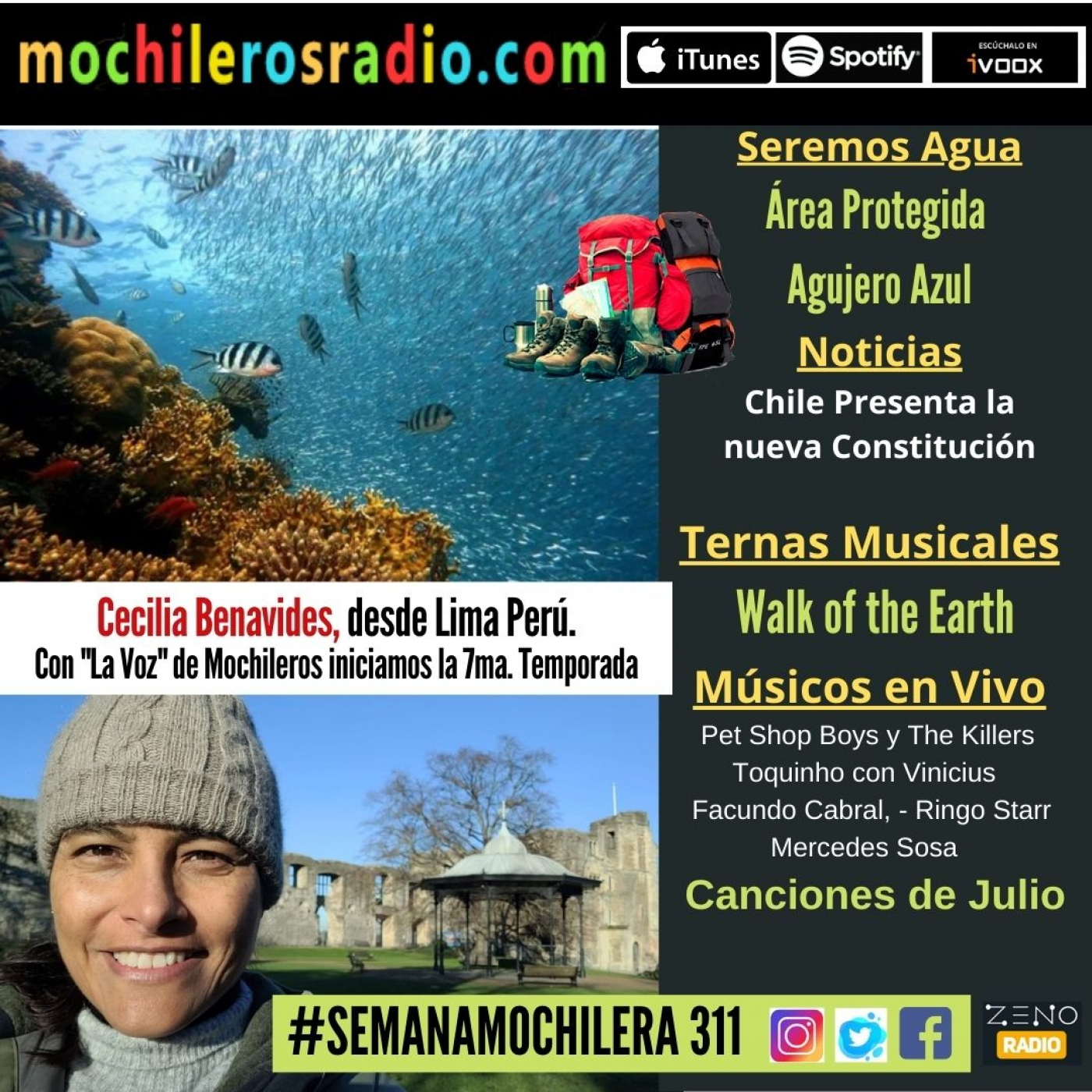 Mochileros 311 - 8 de Julio 2022 episode artwork
