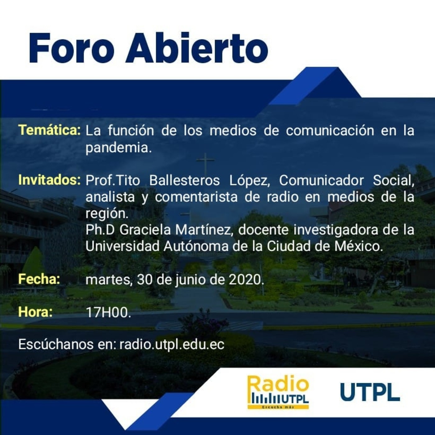 Foro Abierto, primer programa