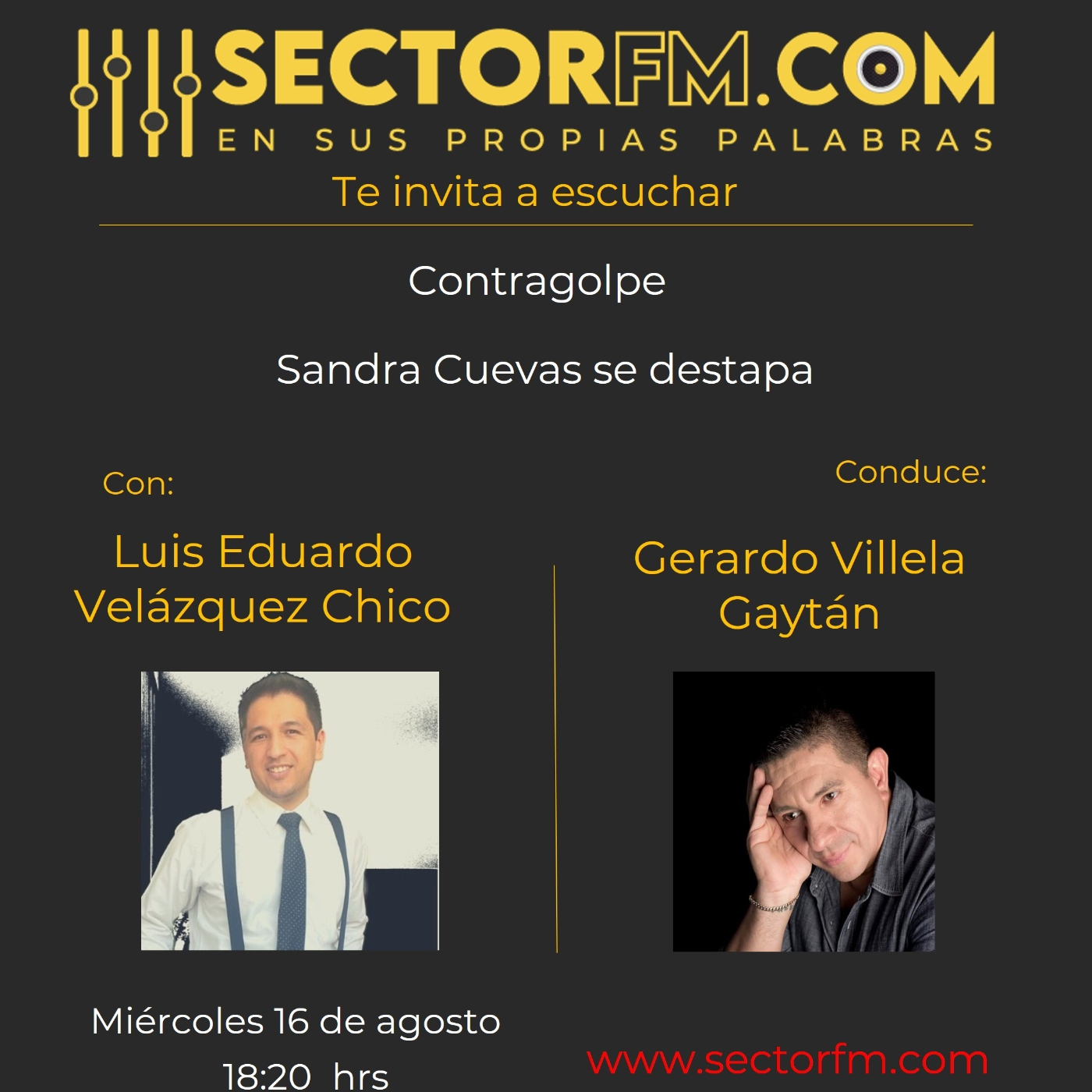 Contragolpe con Luis Eduardo Velázquez Sandra Cuevas se destapa 16-08-23 episode artwork