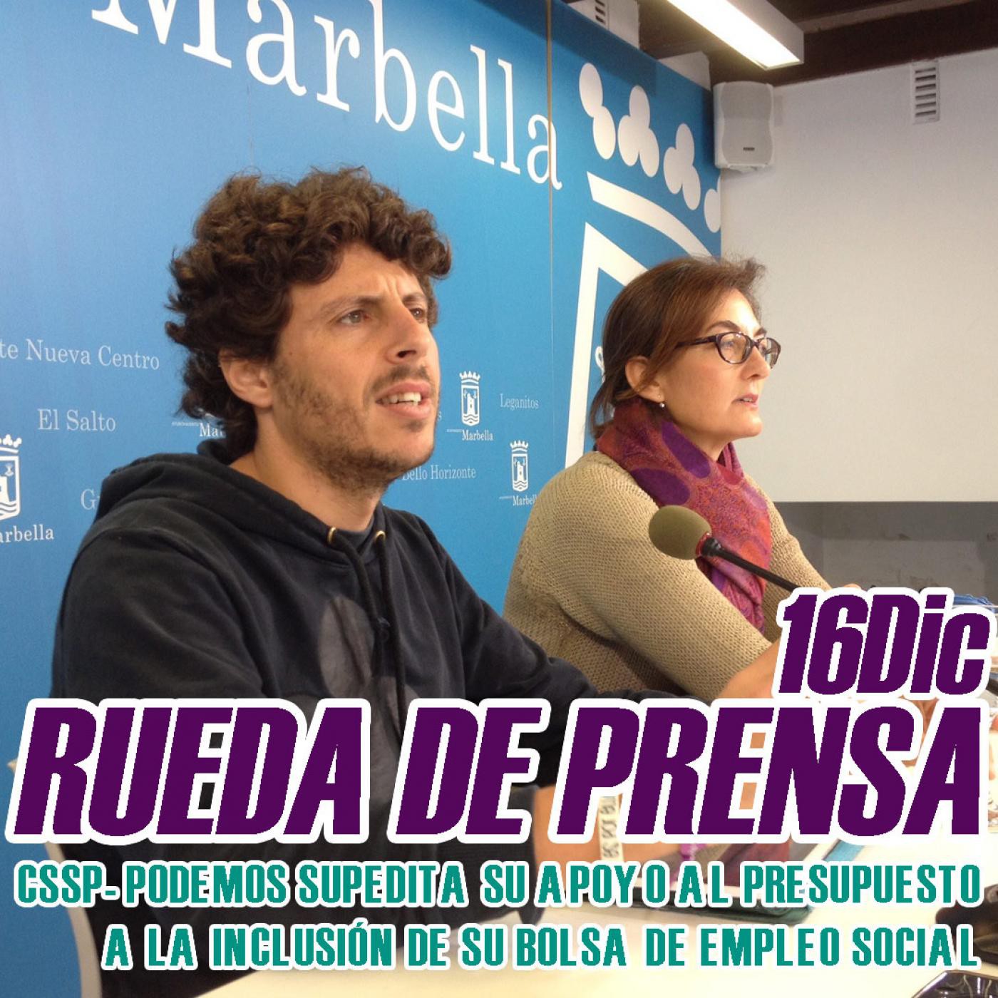 Ruedas de Prensa CSSP - PODEMOS