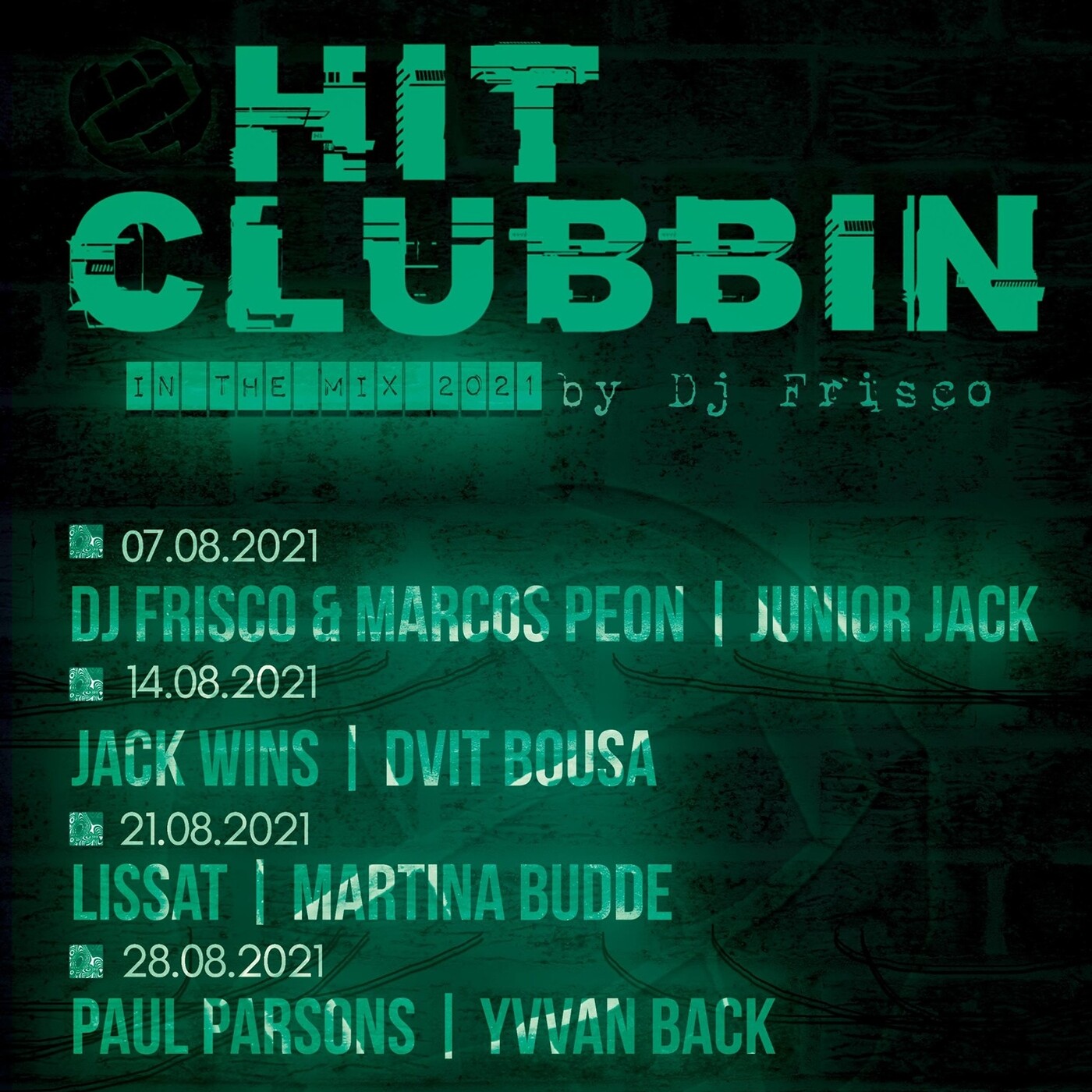 Hit Clubbin 853 Radio show "In the Mix" 14.08.24 episode artwork
