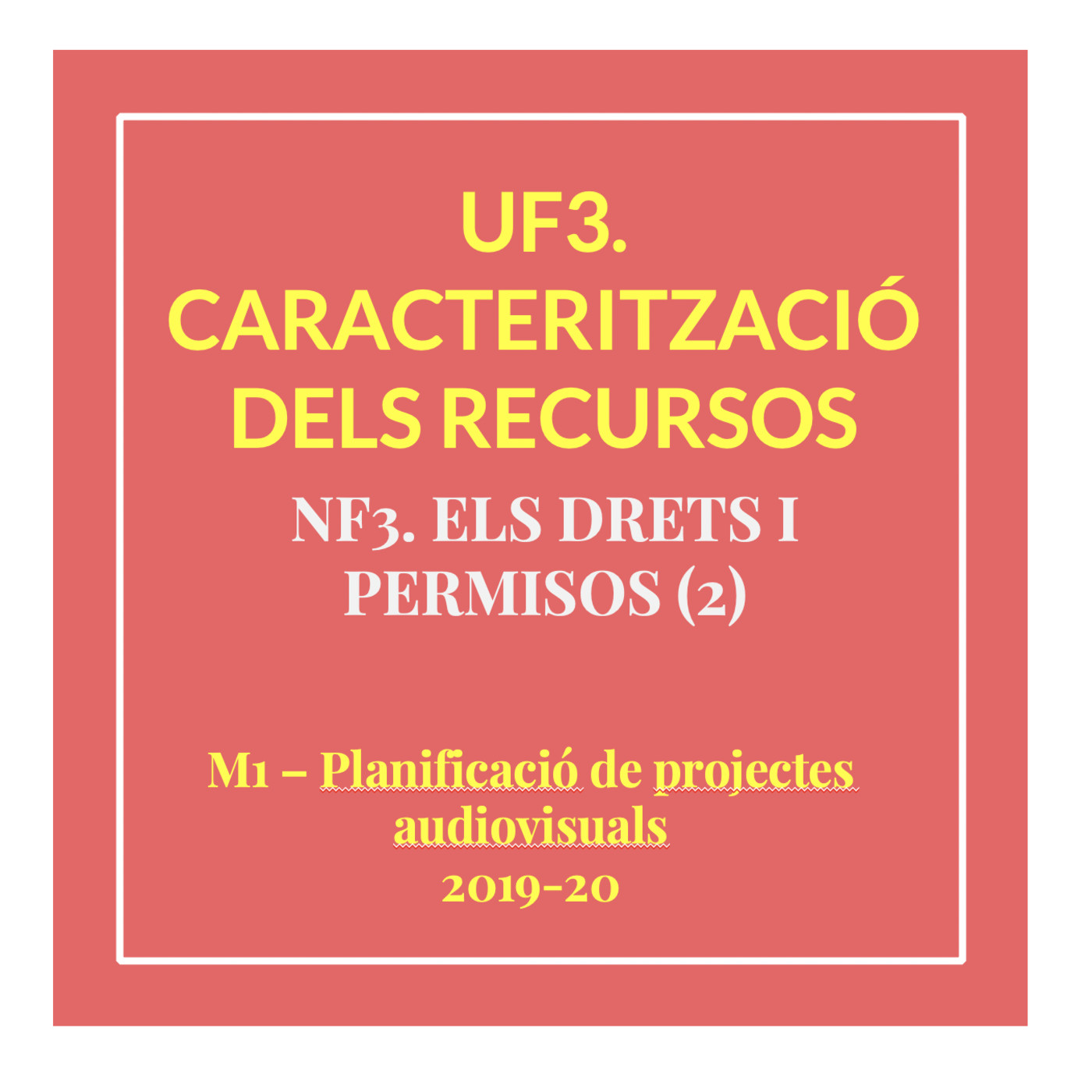 M1: Planificació de projectes audiovisuals