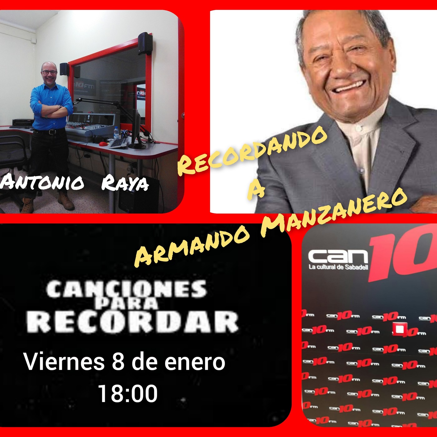 Programa de Radio Canciones Para Recordar 08-01-2021 Recordando a Armando Manzanero www.candeufm.com episode artwork