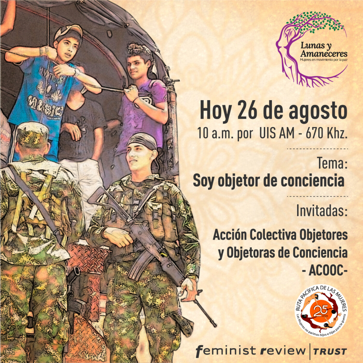 Lunas y Amaneceres, Mujeres en Movimiento X la Paz