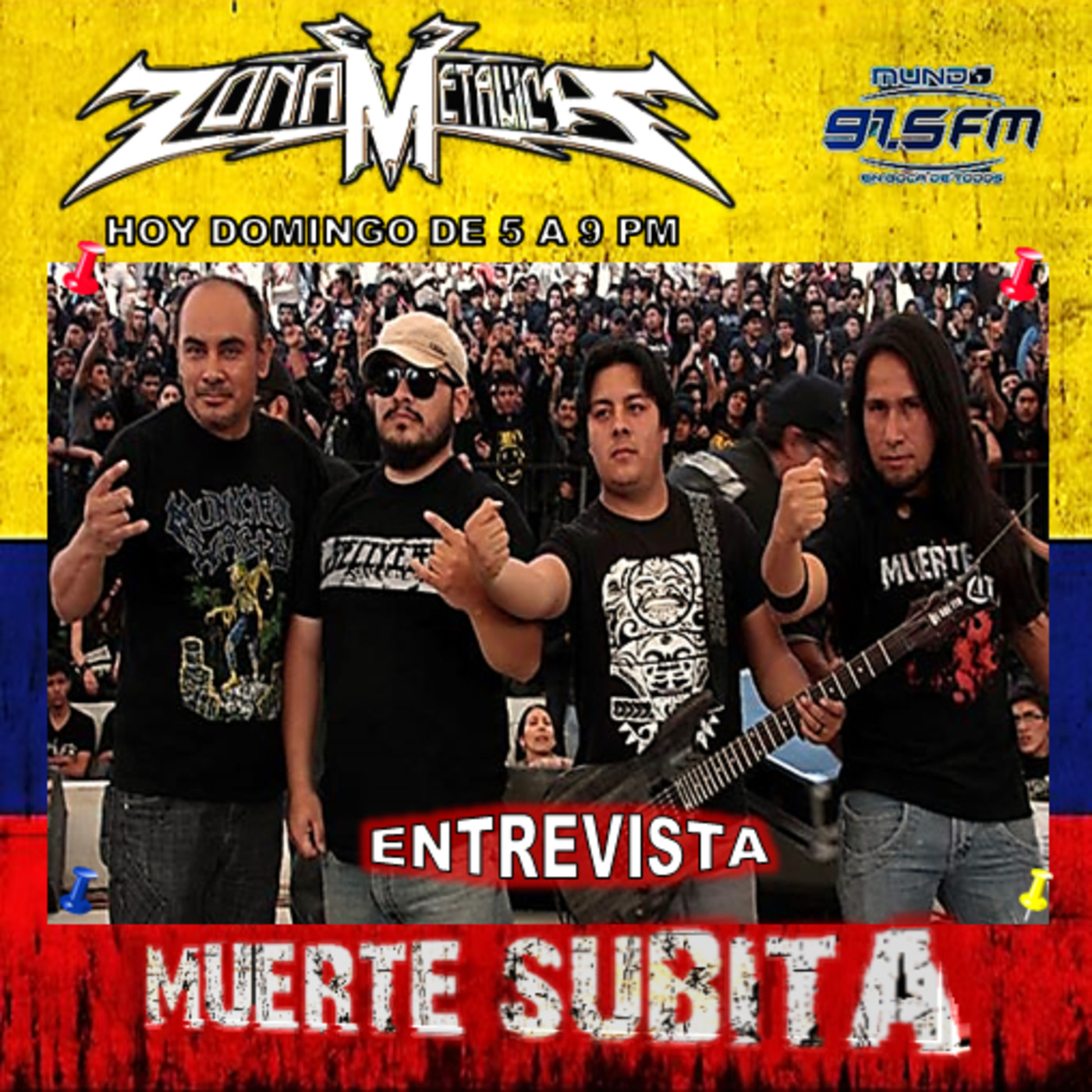 ZONA METALICA ENTREVISTA A MUERTE SÚBITA 11- diciembre -2016 episode artwork