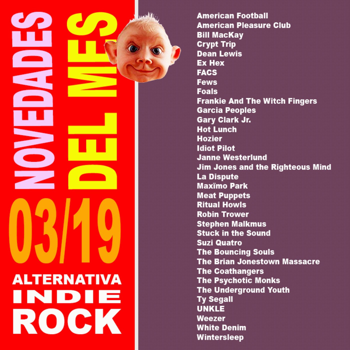 Novedades Discográficas de Marzo 2019