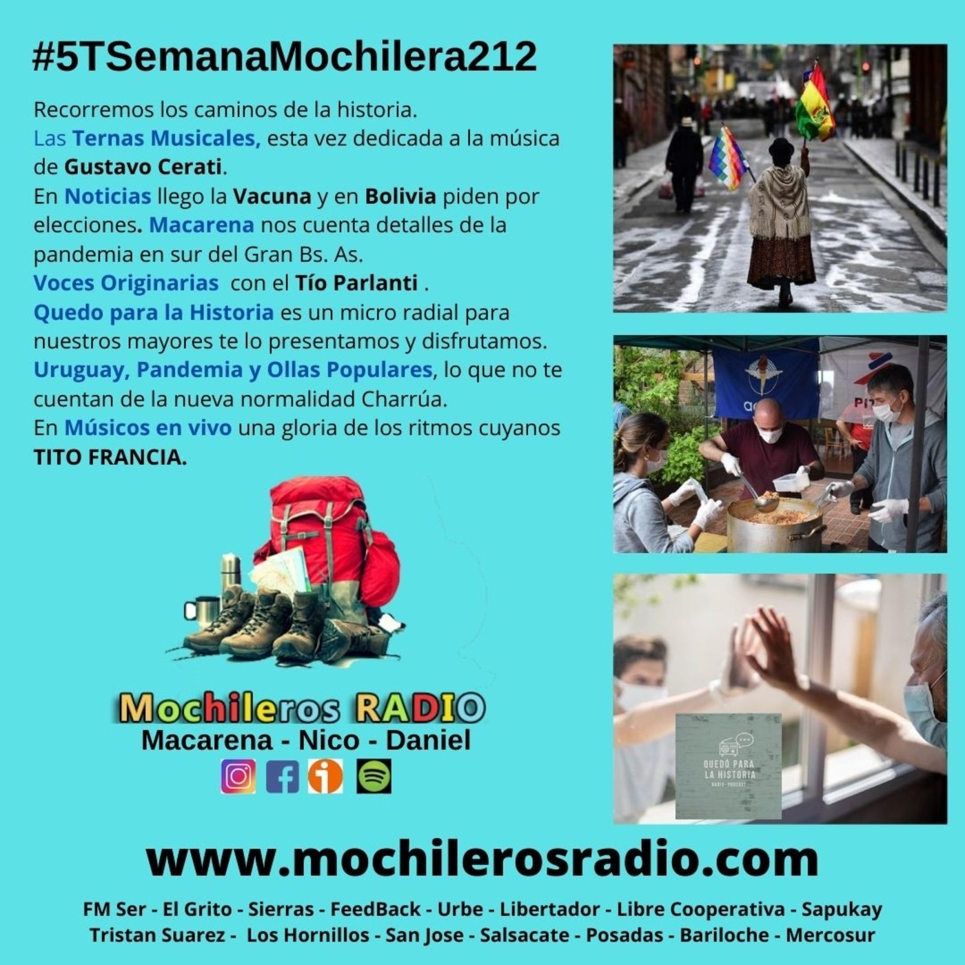 Mochileros 212 - 14 de Agosto 2020 episode artwork