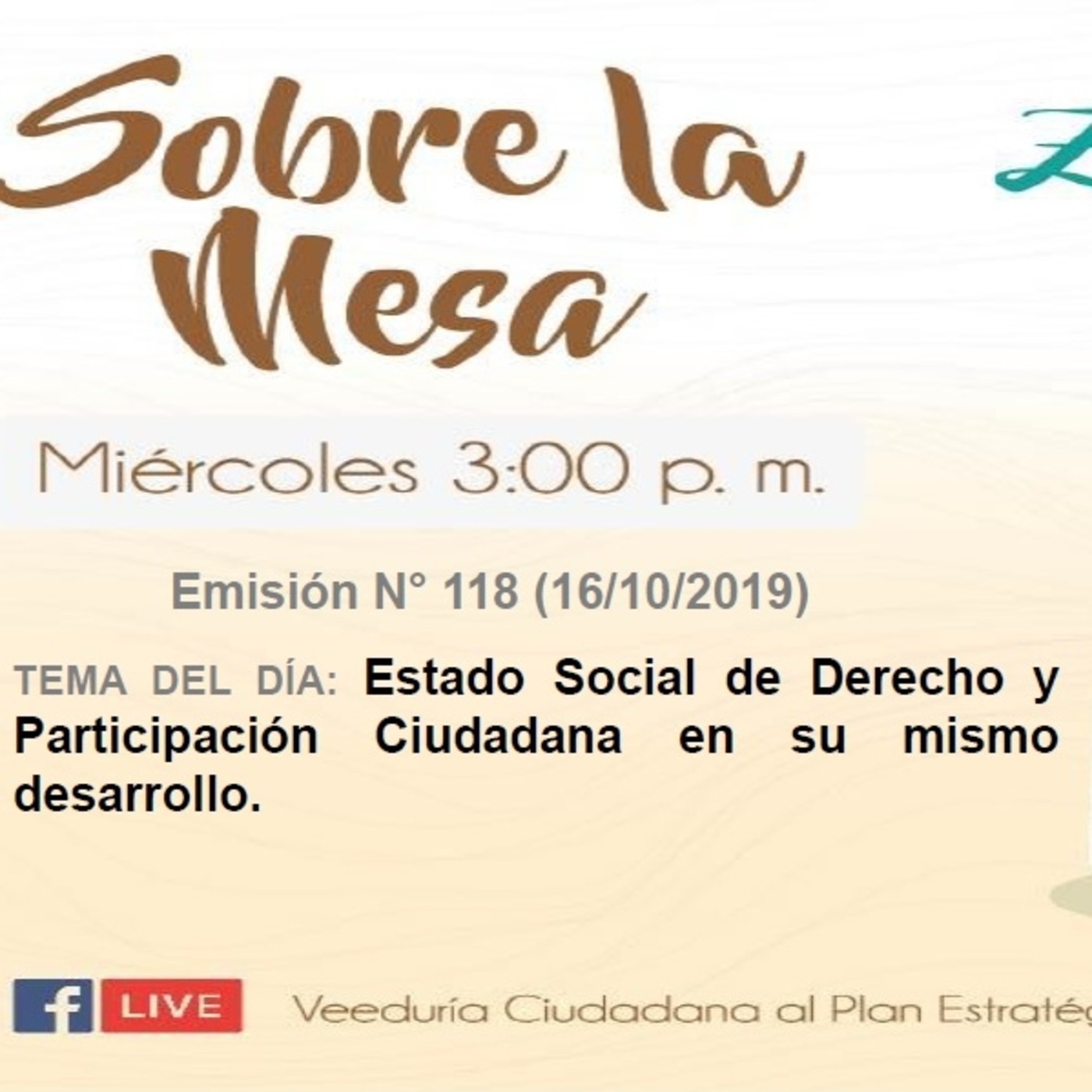 Sobre la Mesa: Emisión N° 118 (17/10/2019)