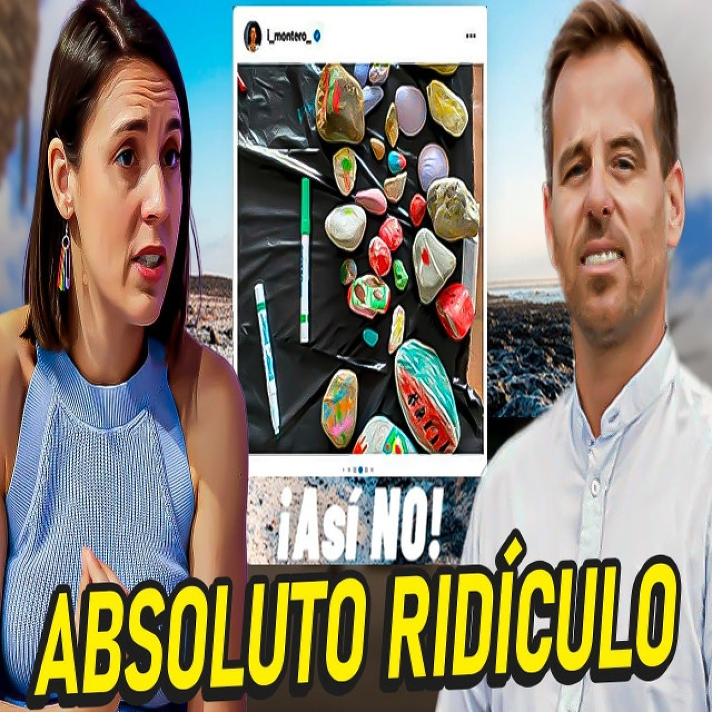 Ridículo épico con el bulo de las piedras contra irene montero