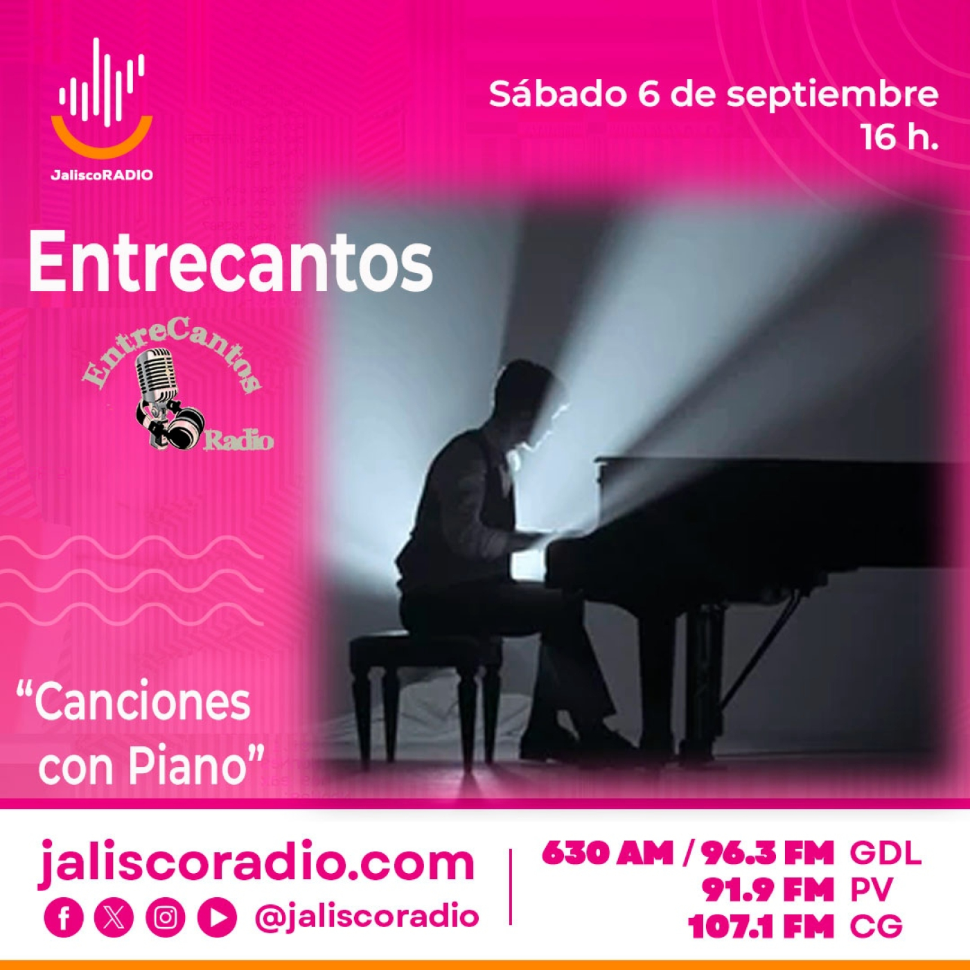 Programa Entrecantos 06 de septiembre, 2025: "Canciones con piano" episode artwork