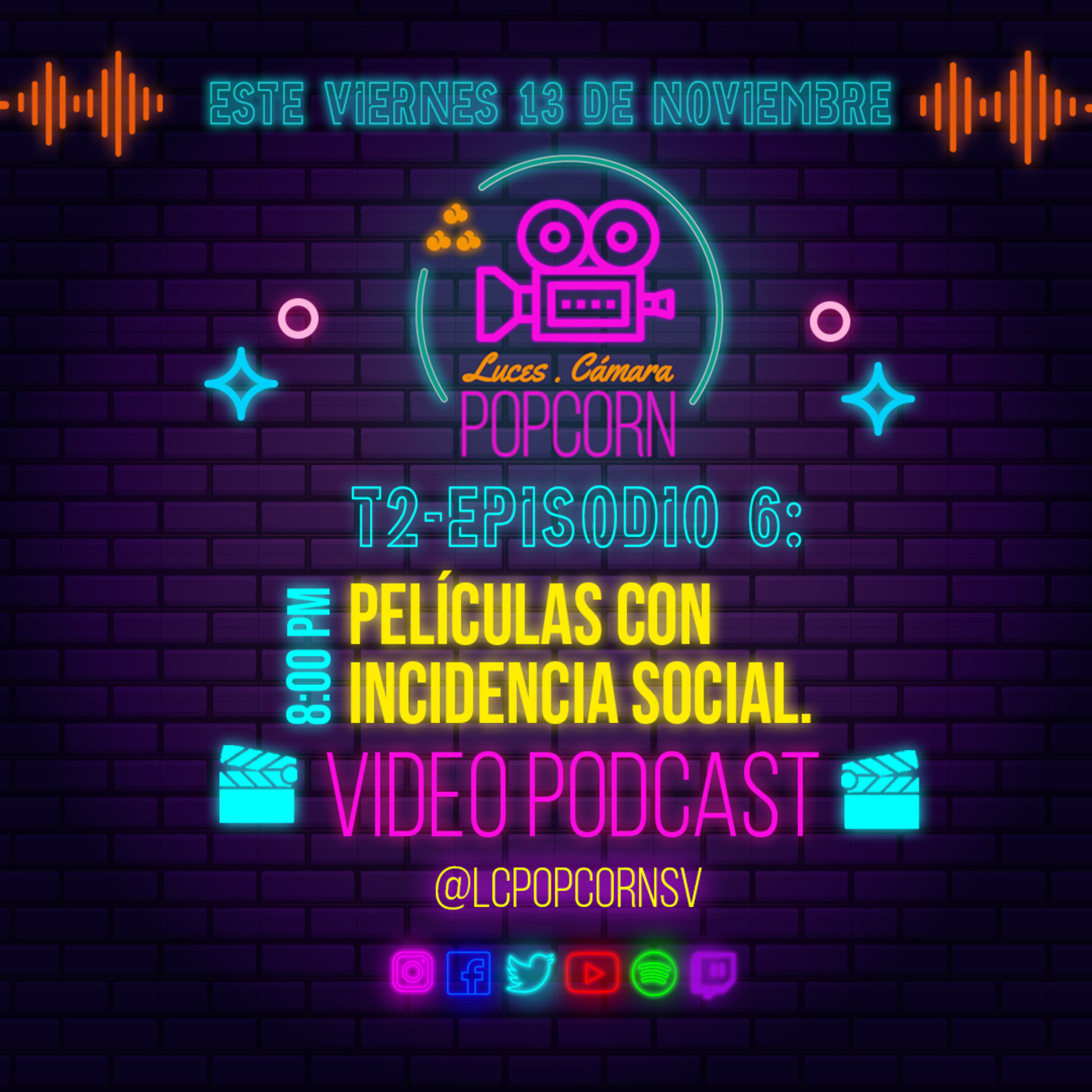 Luces Cámara Popcorn