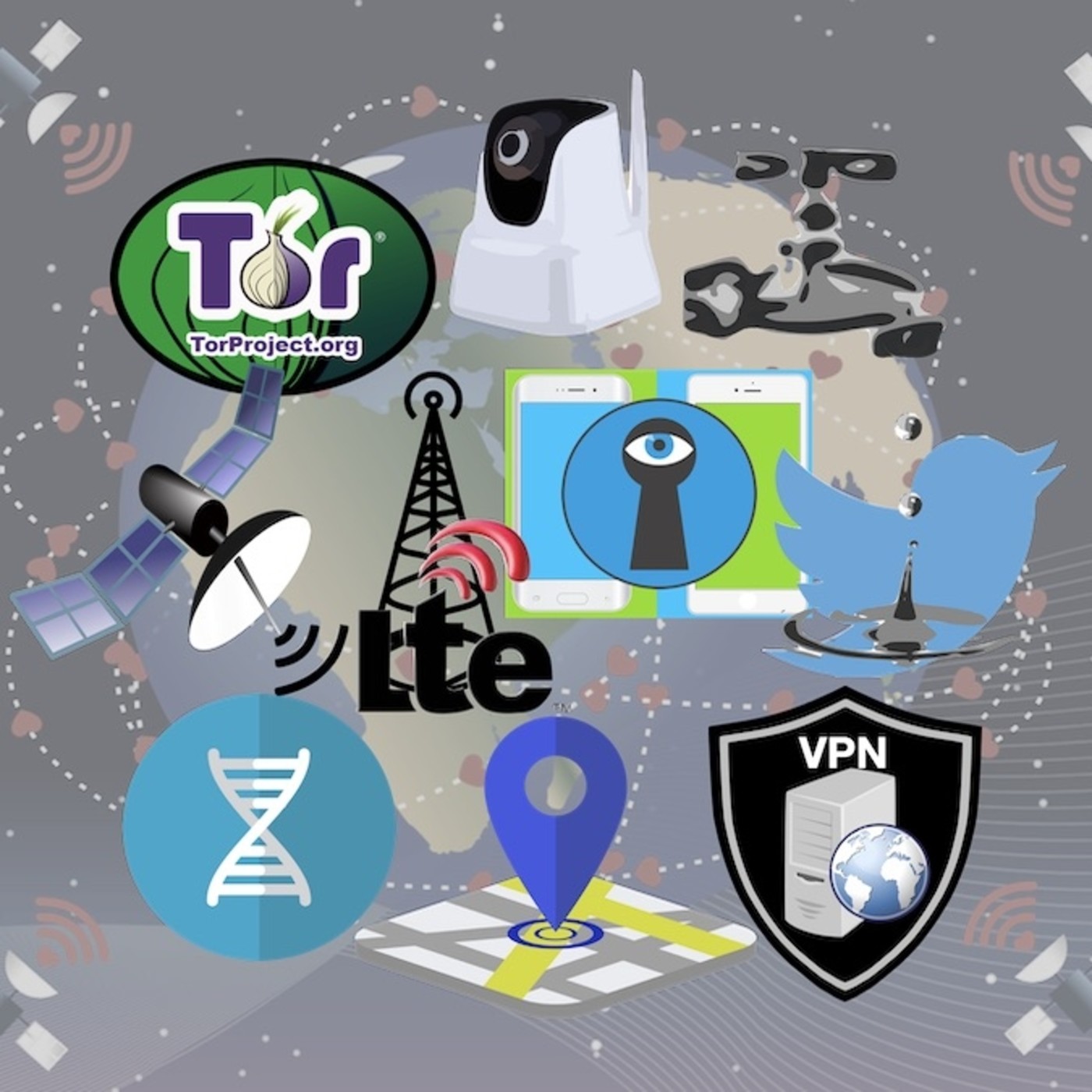 10. ADN, Tor, Anomaly Six, cámaras P2P, VPN, ReVoLTE, Twitter++ y satélites