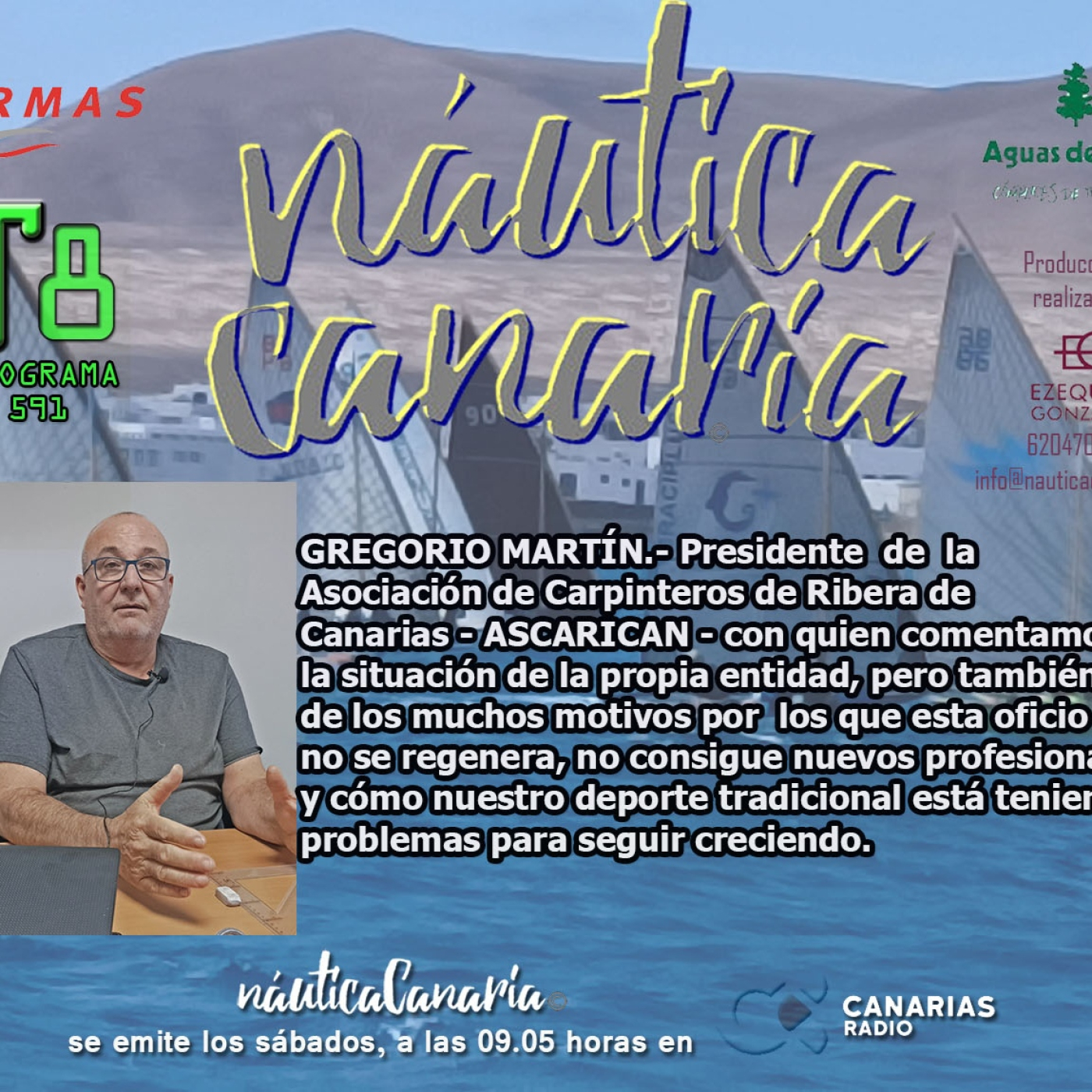 NÁUTICA CANARIA Radio.- 591 - Gregorio Martín, presidente de ASCARICAN episode artwork