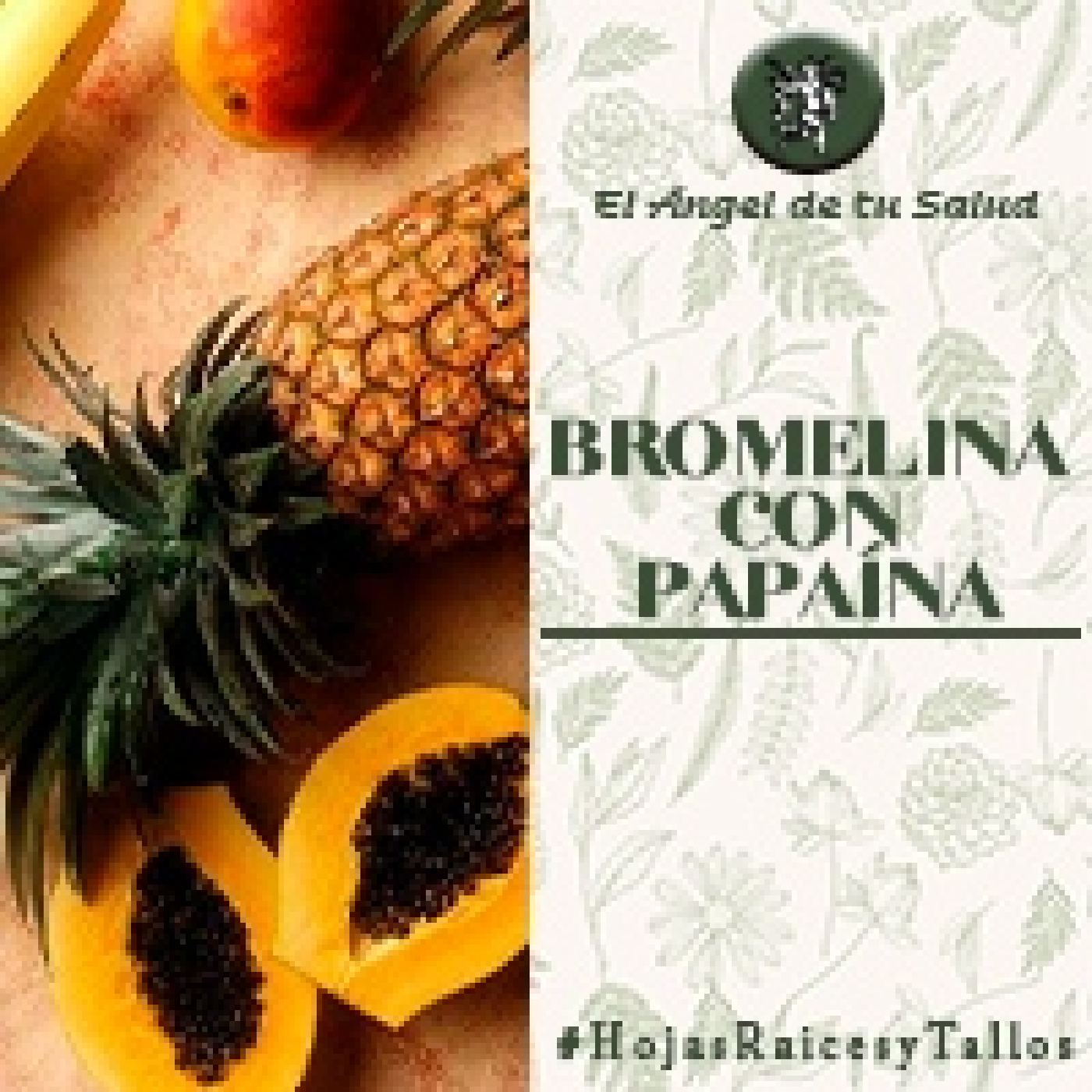 El Ángel de tu Salud - Bromelina con Papaína**