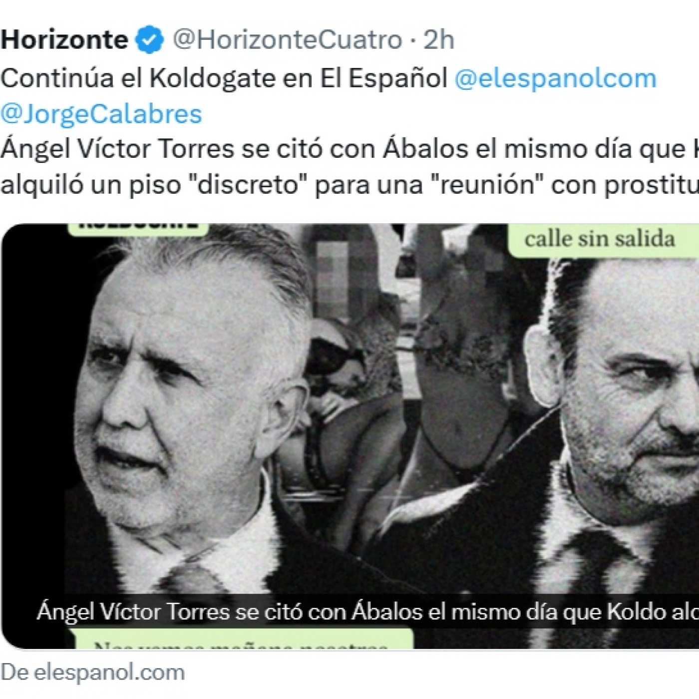 Horizonte diario 14 (24/02/2026): Julio Iglesias demanda a Yolanda Díaz · Se busca al hermano de Pedro Sánchez