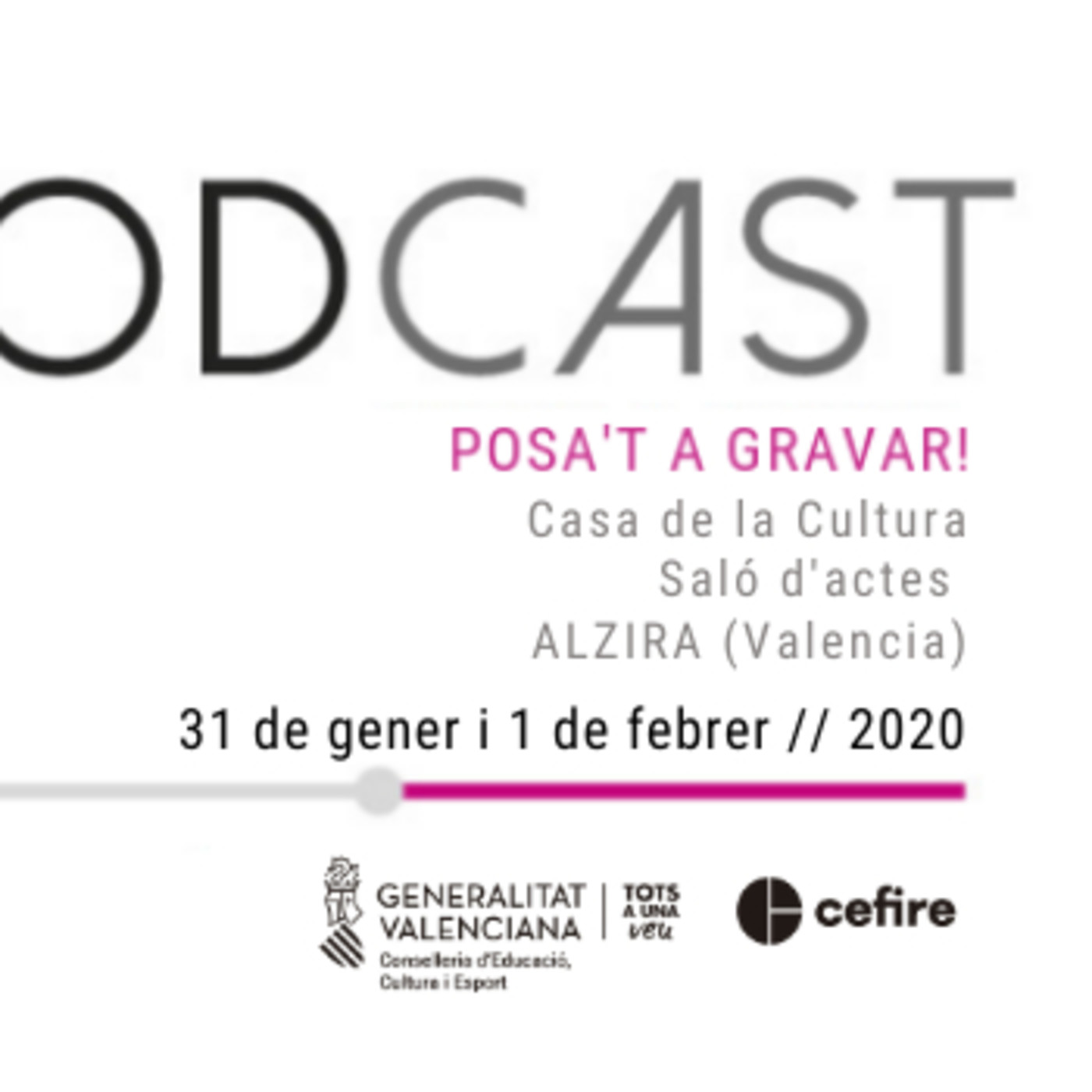 JPODCAST. Posa\'t a gravar // Alzira - 30 gener