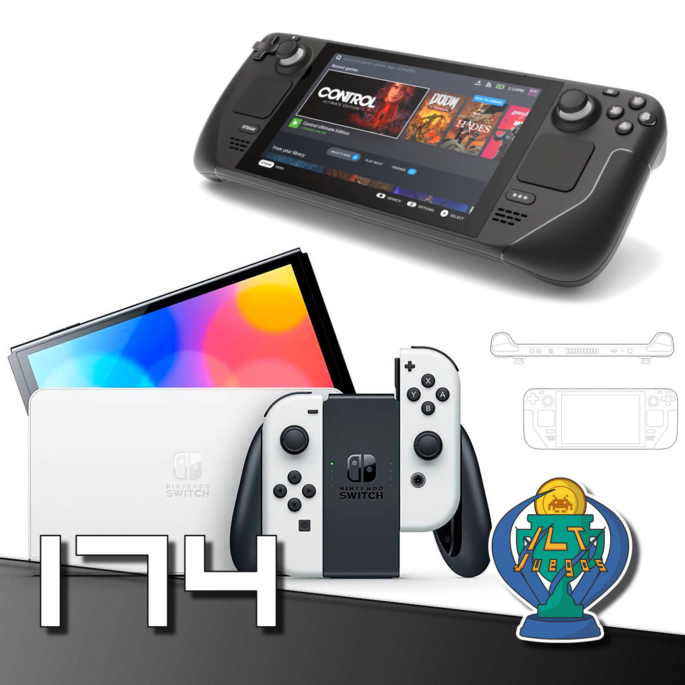ILT 174: Nintendo Switch OLED y Steam Deck. ¿Revolución portátil? episode artwork