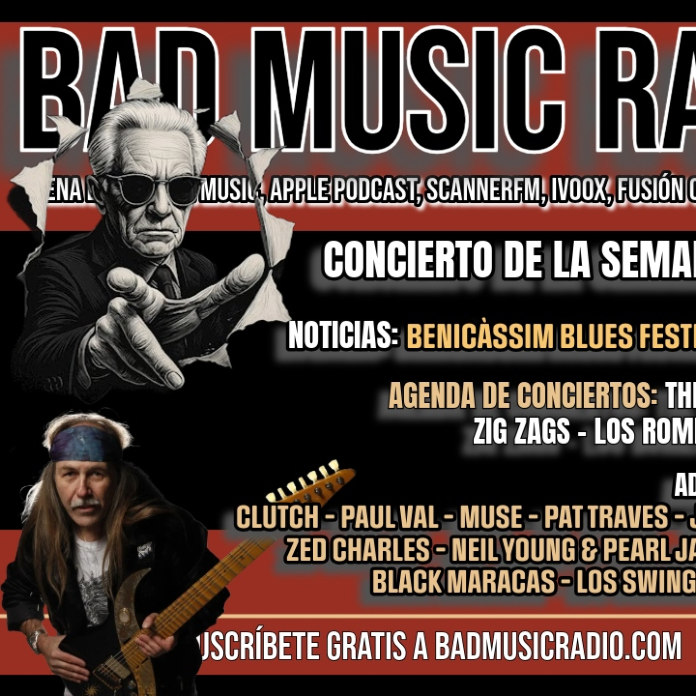 BAD MUSIC RADIO #562. GRAHAM BONNET Y ULI JON ROTH episode artwork