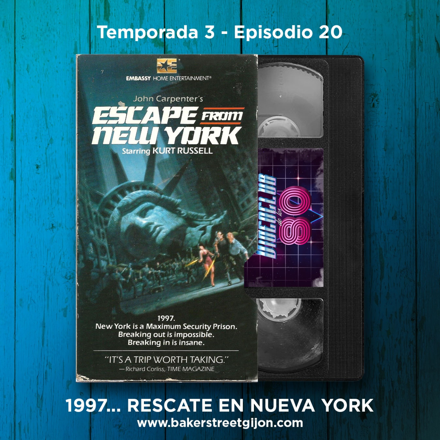 03x20 - El Videoclub de los 80 - 1997... Rescate en Nueva York - episode artwork