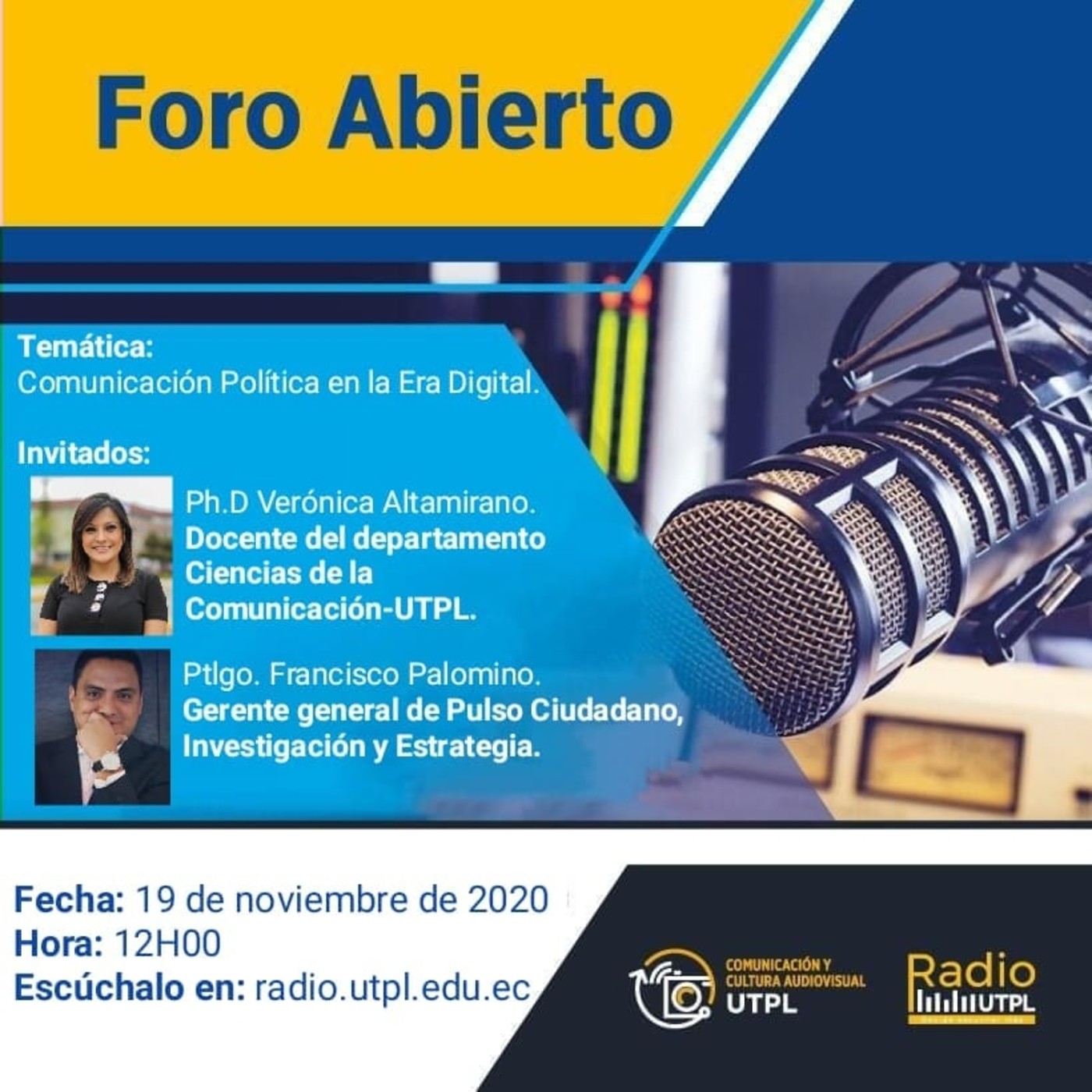 Foro Abierto, primer programa