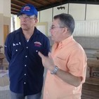 Entregan donativo a brigada de Cuba en Venezuela.
