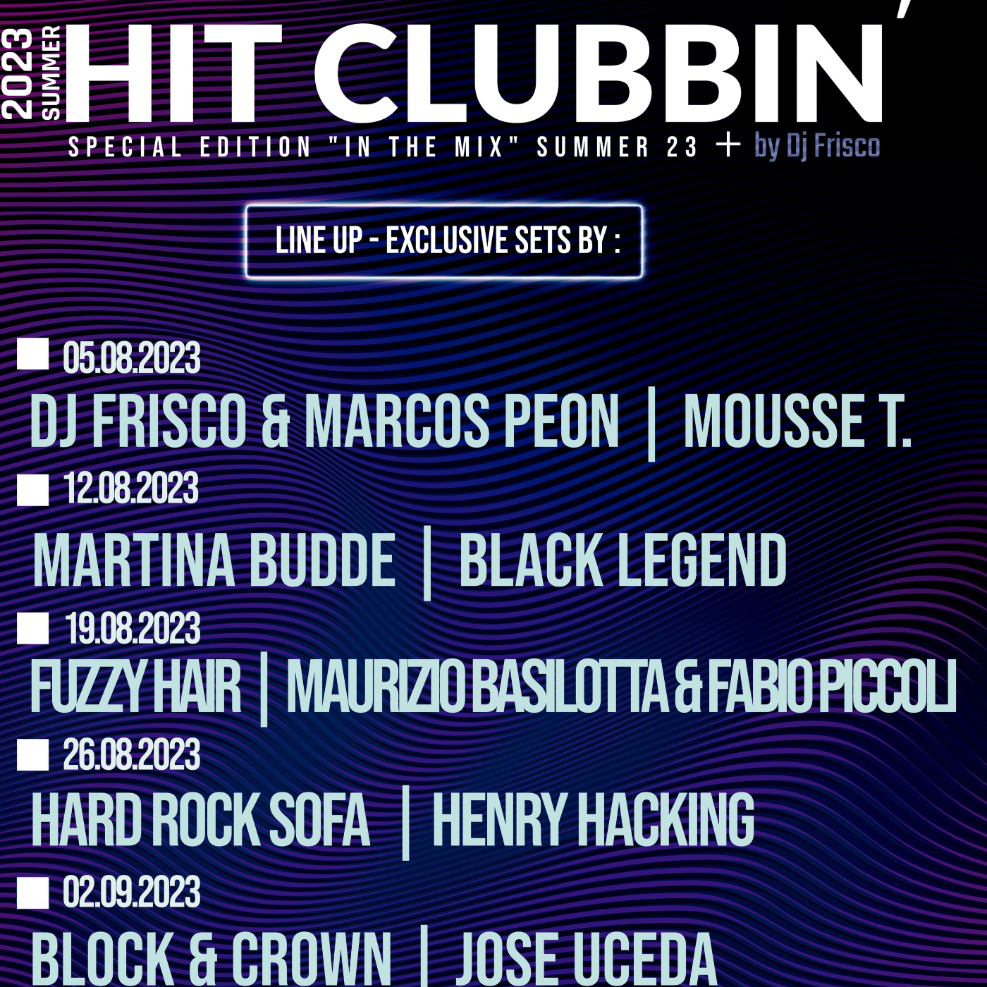 Hit Clubbin Radio show by Frisco episode artwork
