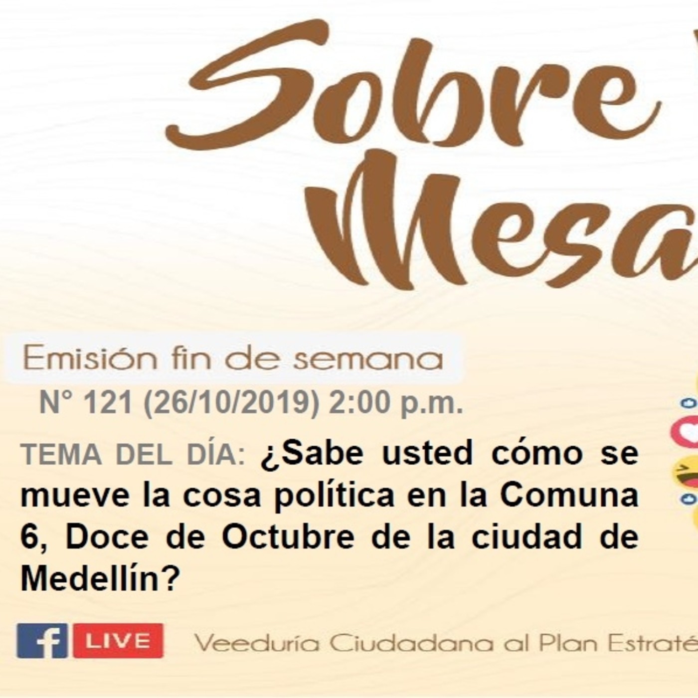 Sobre la Mesa: Emisión 121 Fin de Semana (26/10/2019) episode artwork
