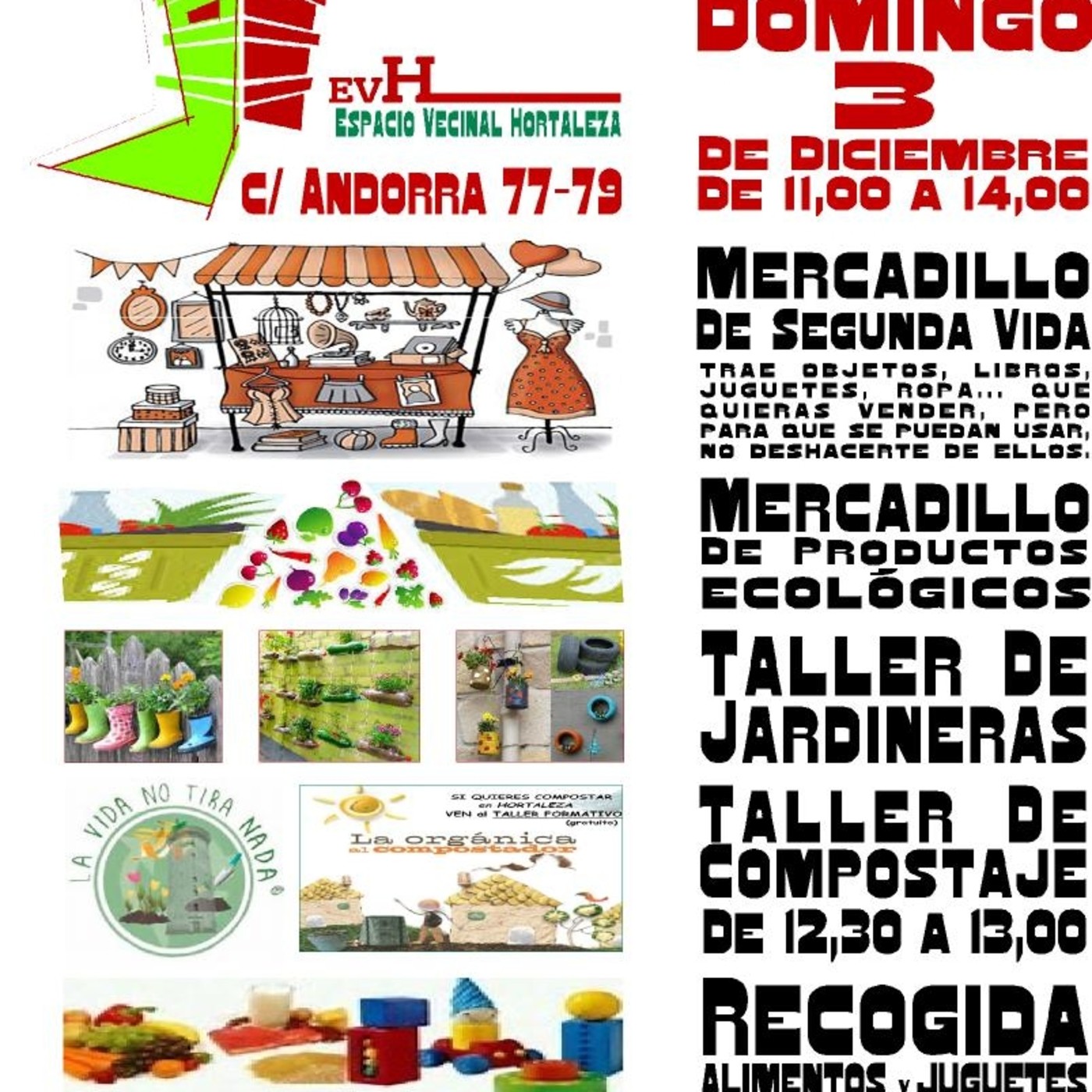 Entrevista al Espacio Vecinal de Hortaleza por las actividades del domingo 3 de diciembre de 2017 episode artwork