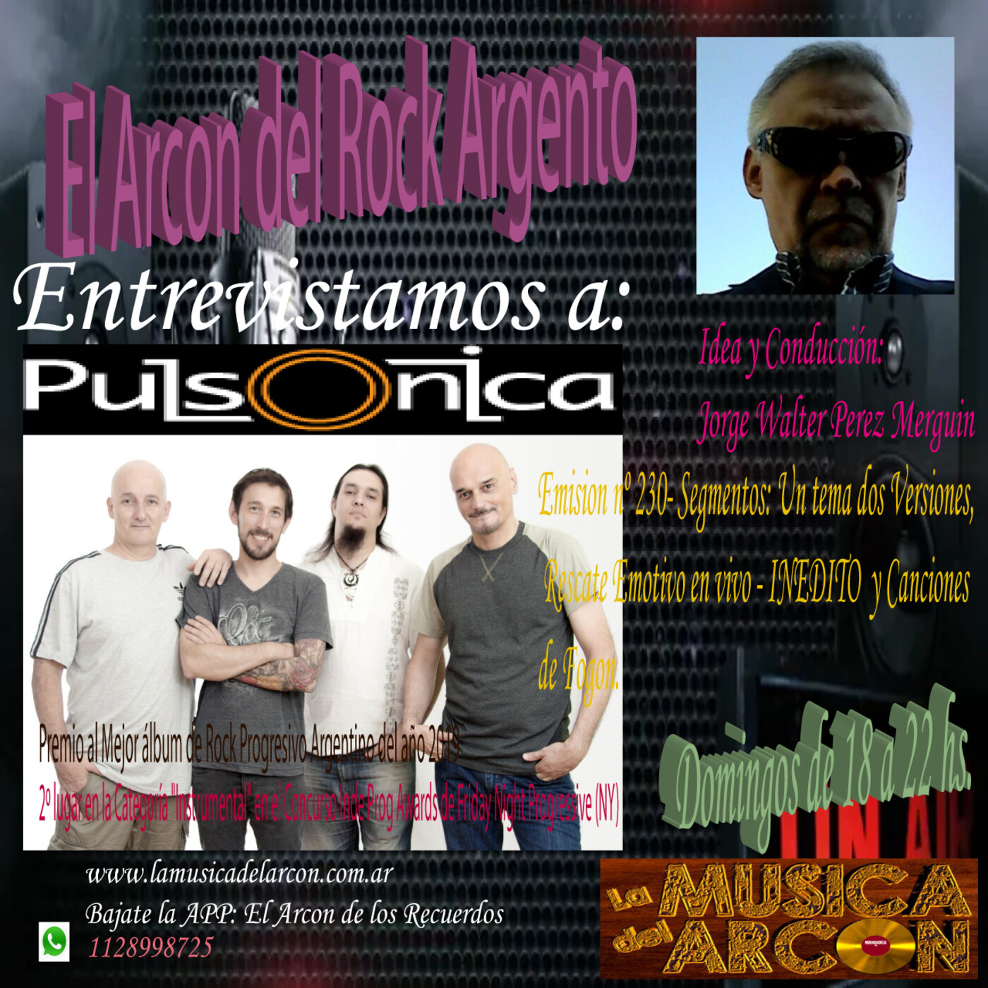 El Arcon del Rock Argento - Emision nº 230 con Pulsonica - 11/04/2021 episode artwork