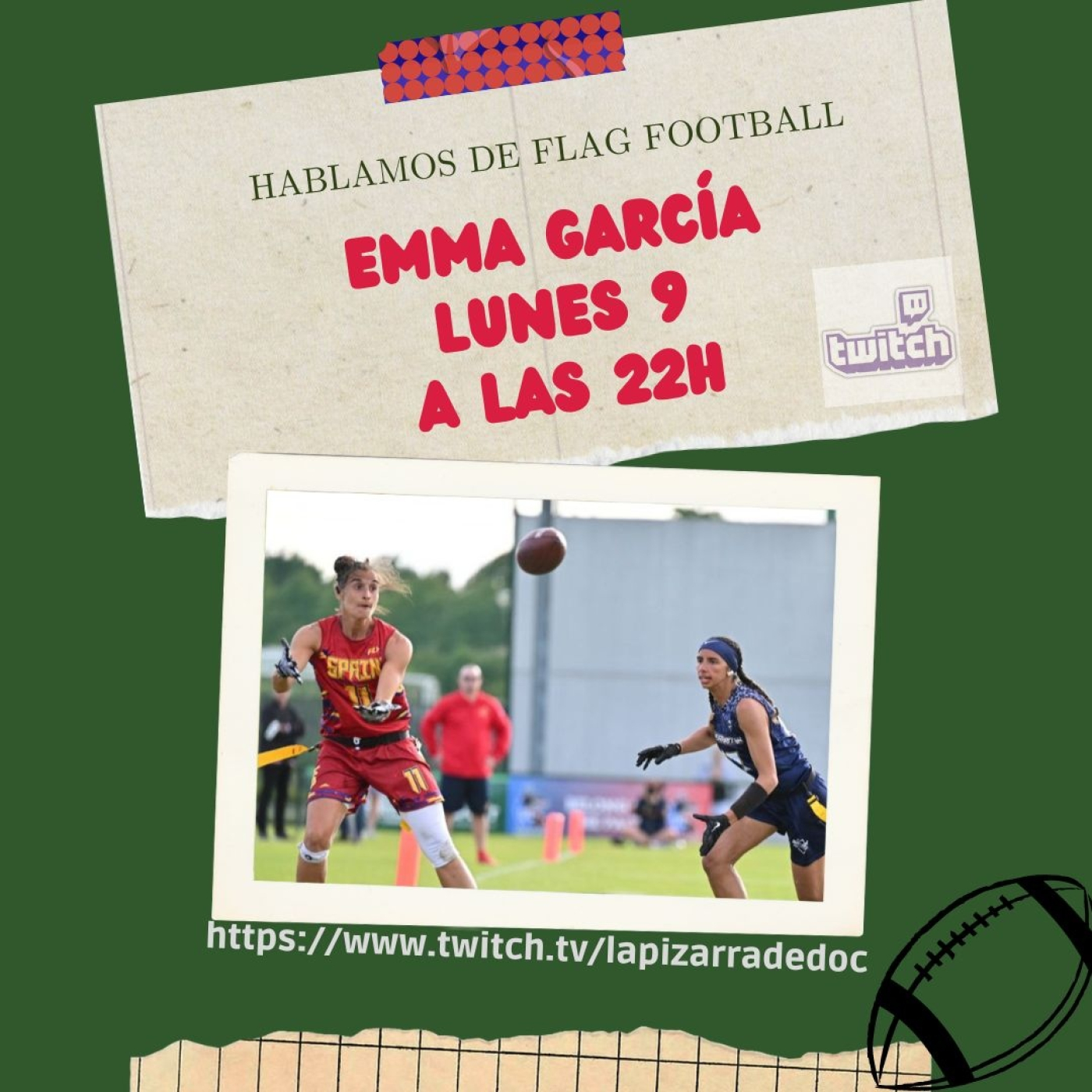 Hablamos de flag football con la capitana Emma García episode artwork