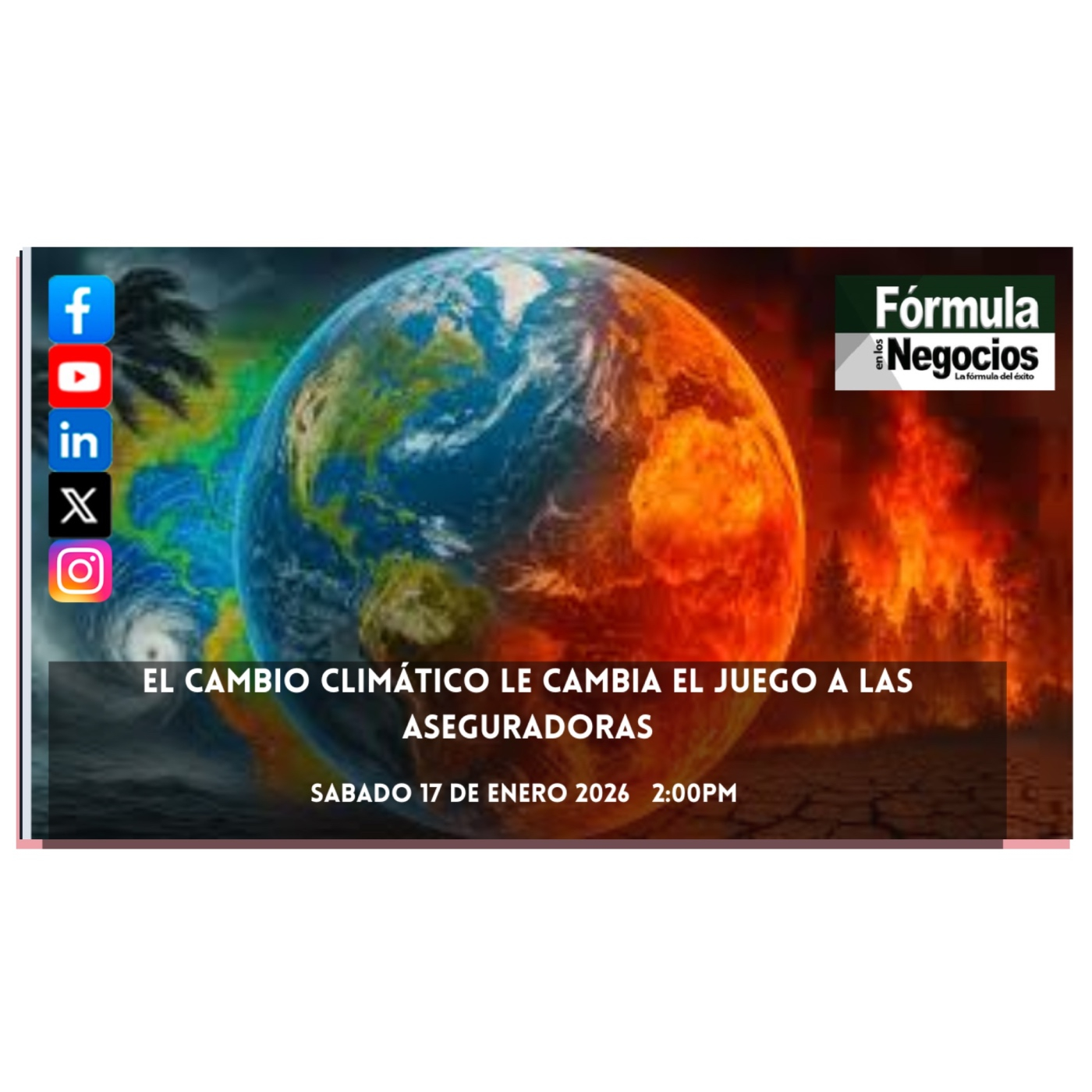 El cambio climático le cambia el juego a las aseguradoras