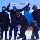 El Trineo de Viento alcanza East Grip en Groenlandia