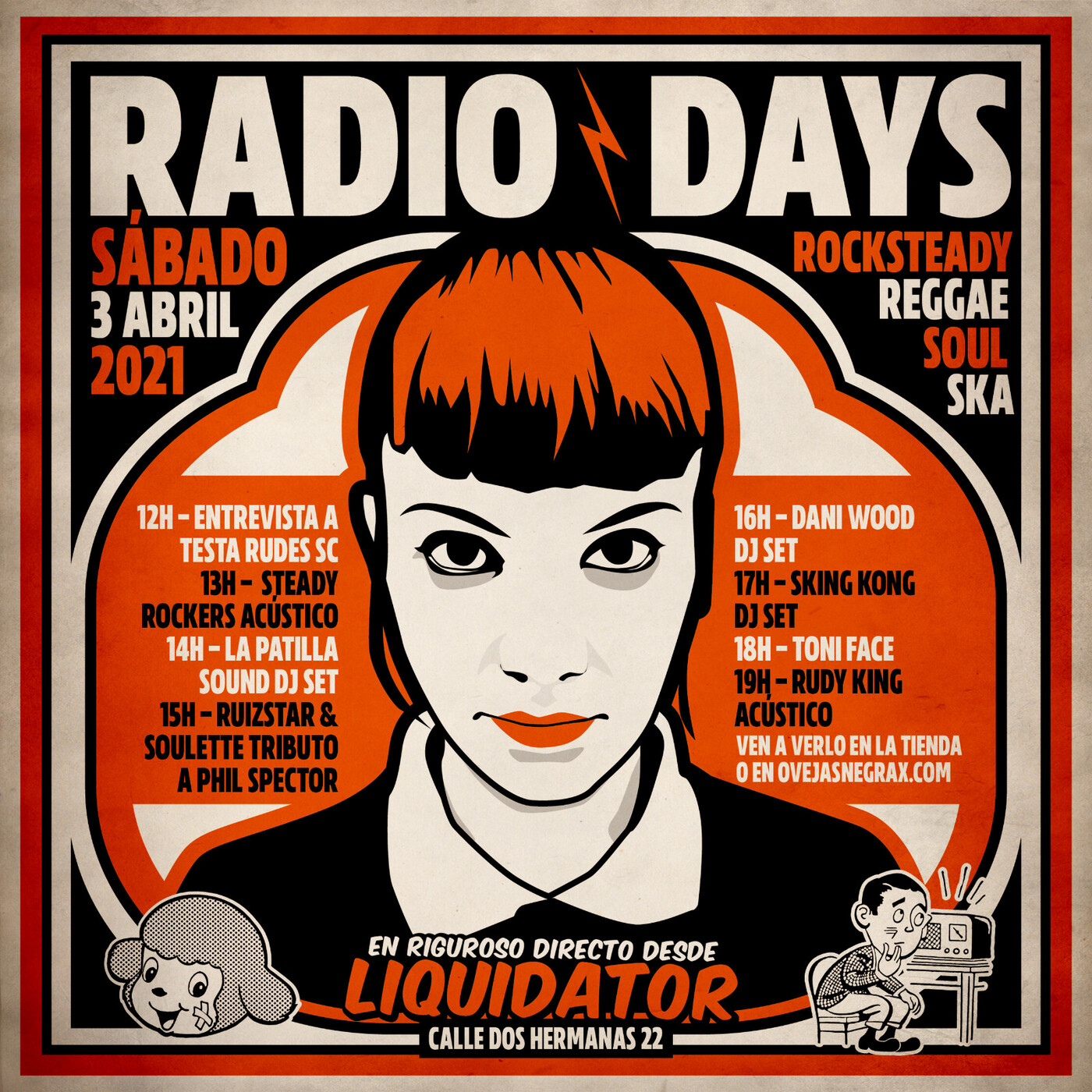 Ovejas Negrax / Radio Days (Testa Rude & Steady Rockers) /#206 episode artwork