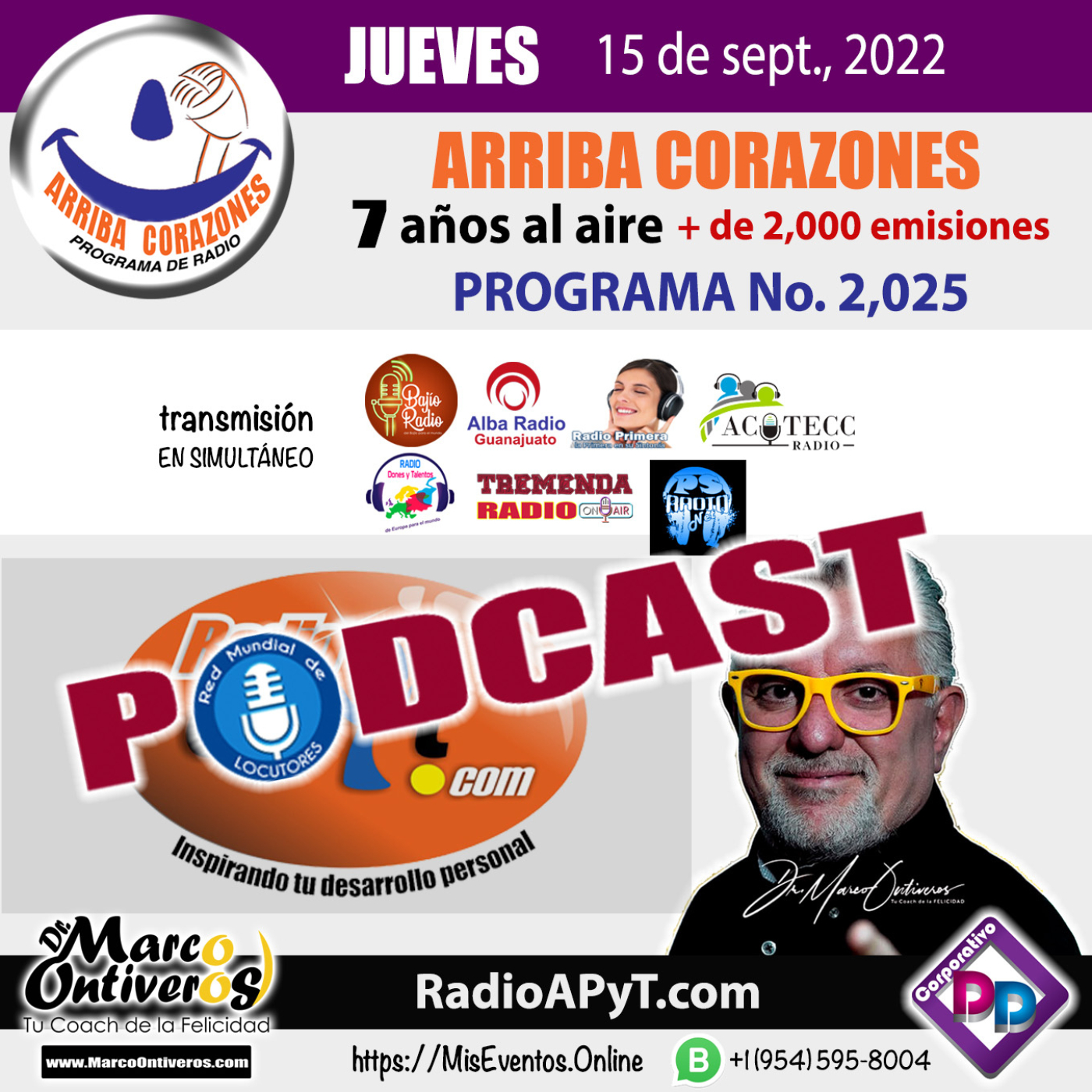 2025-arriba-corazones-2022-09-15-JUEVES-MariachiVargasDeTecalitlan episode artwork
