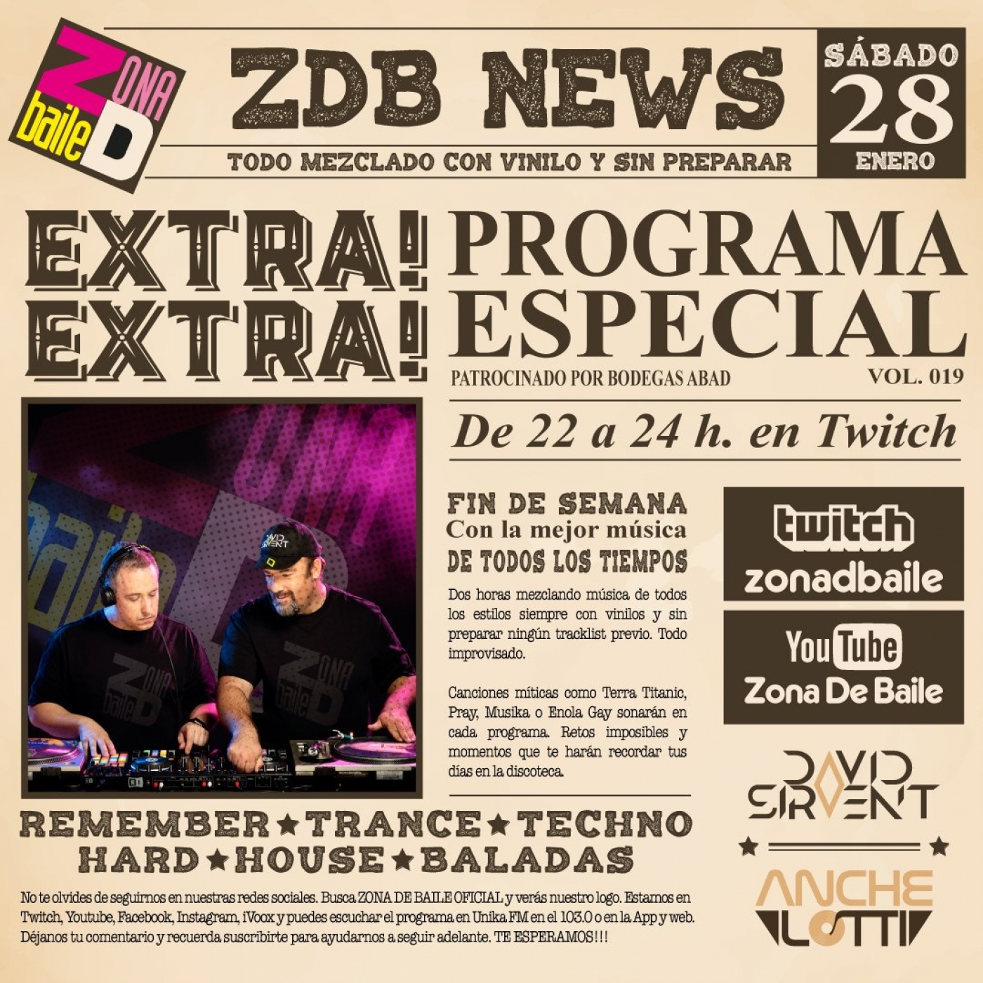 Zona de Baile 019 (Calentando para el 4 horas)