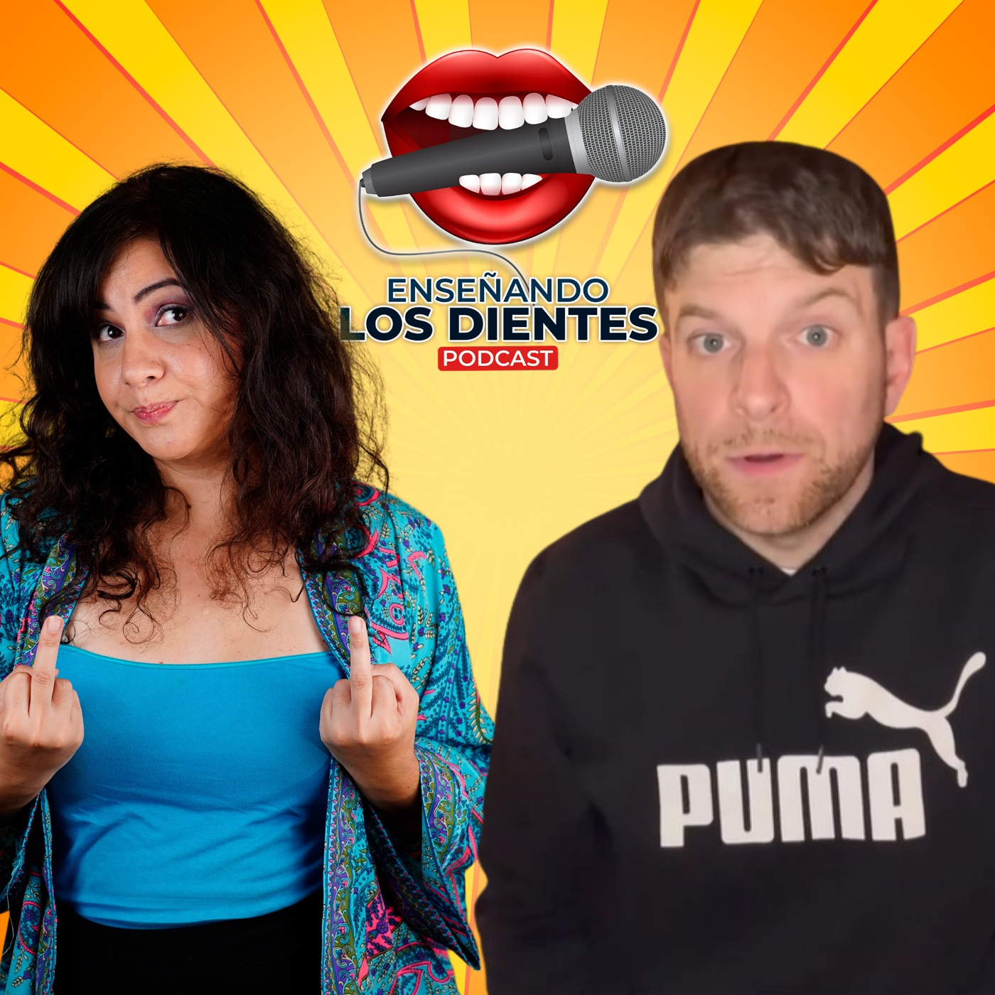Enseñando los dientes
