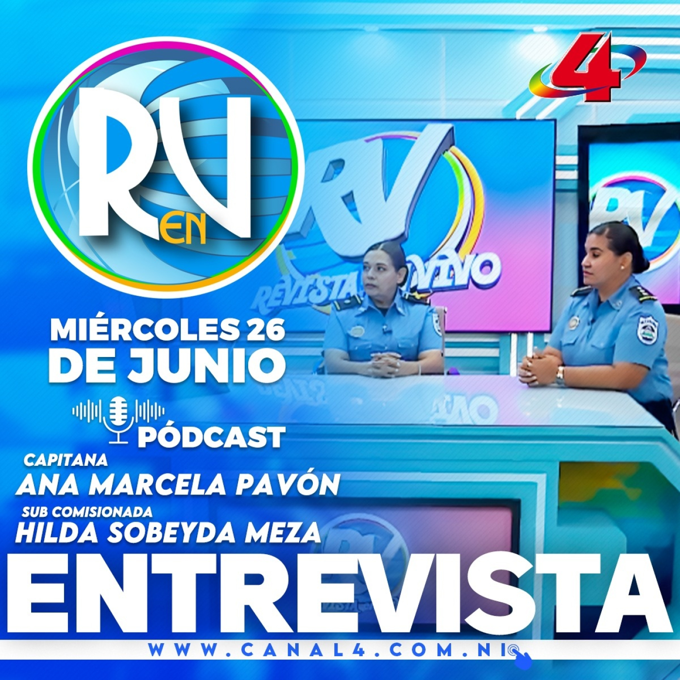 Compañeras policías promocionadas en cargos de liderazgo l Revista En Vivo – 26 de junio del 2024 episode artwork