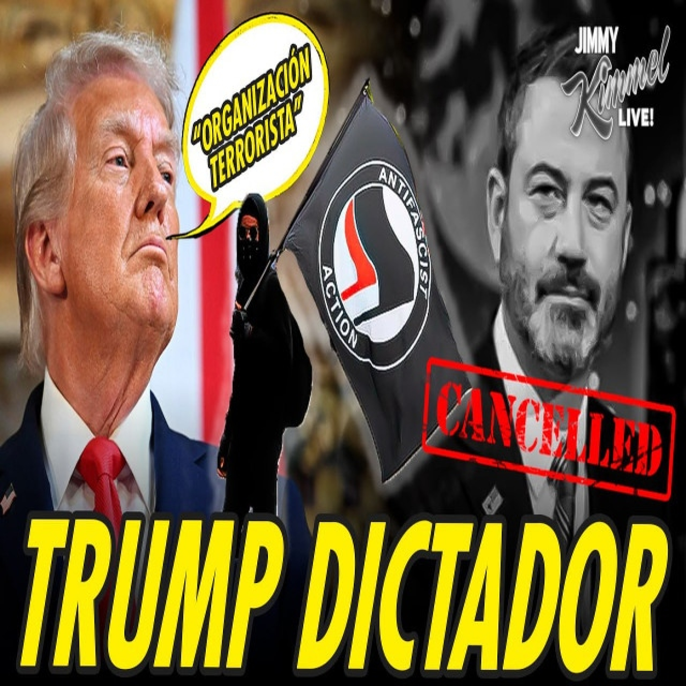 TRUMP DICTADOR. CENSURA PROGRAMAS Y DECLARA TERRORISTA A ANTIFA