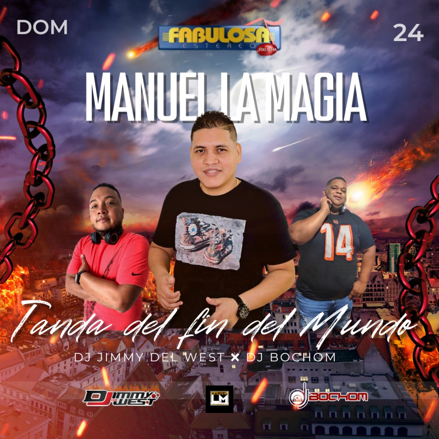 La tanda del fin del mundo - manuel la magia dj bochom ft dj jimmy del west