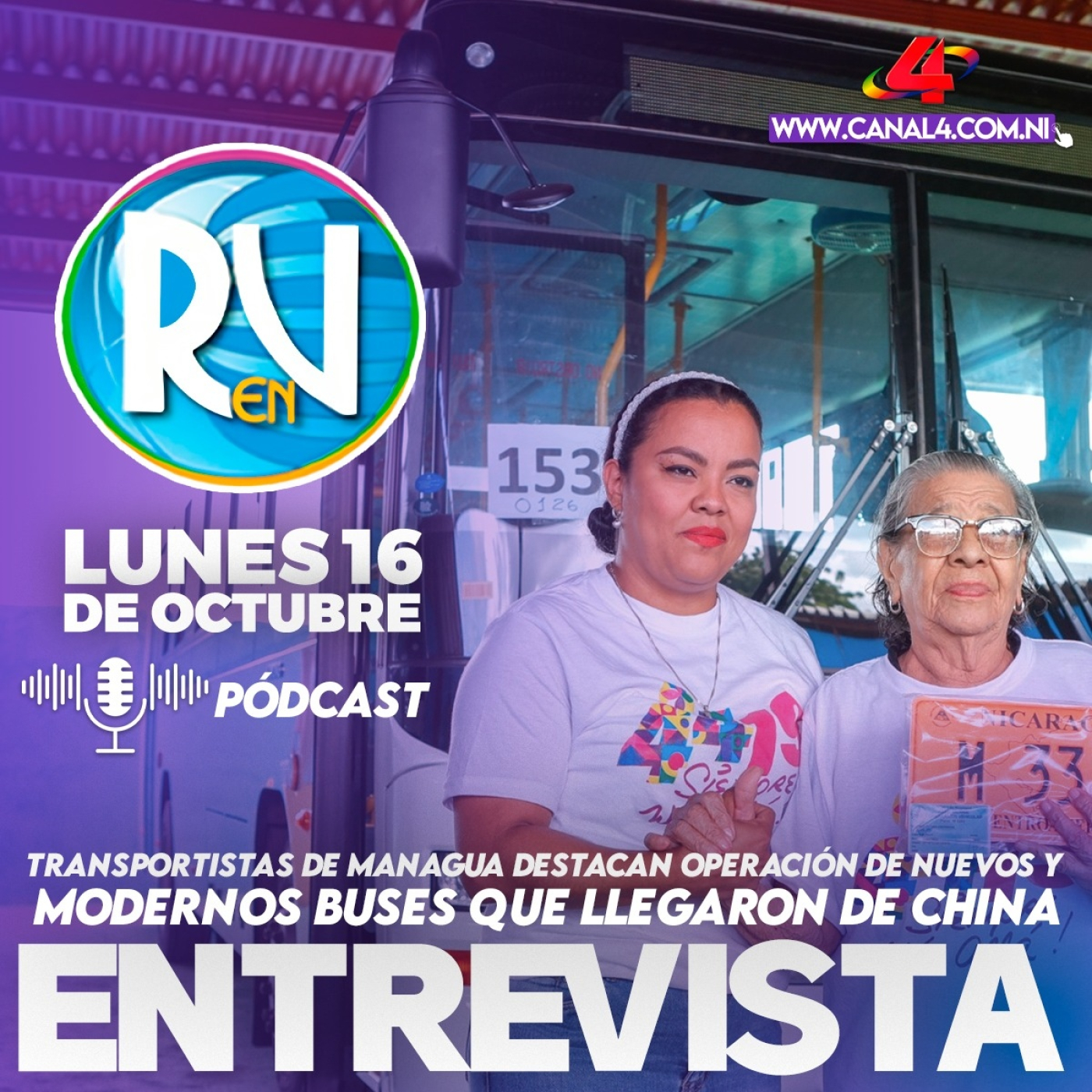 Transportistas de Managua y Ciudad Sandinos – Revista En Vivo con Alberto Mora – 16 de octubre del 2023 episode artwork
