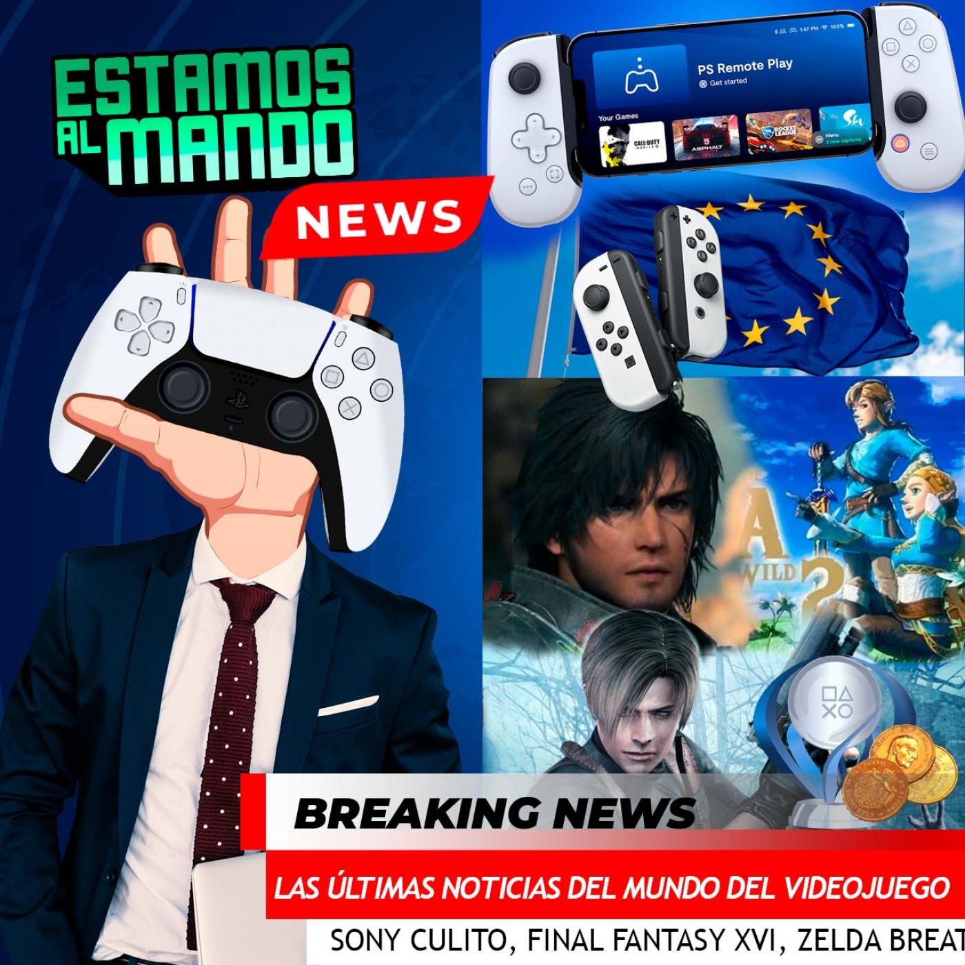 EAM 5-35 Noticias, nueva portatil de Sony? Nintendo por fin arregla mandos, Zelda y FF16 pintan bien,