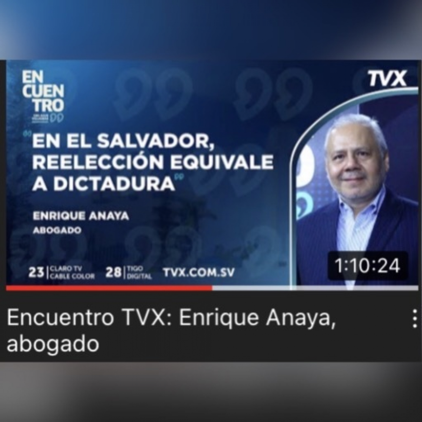 REELECCIÓN-SV significa DICTADURA /Enrique Anaya / 20SET22 episode artwork