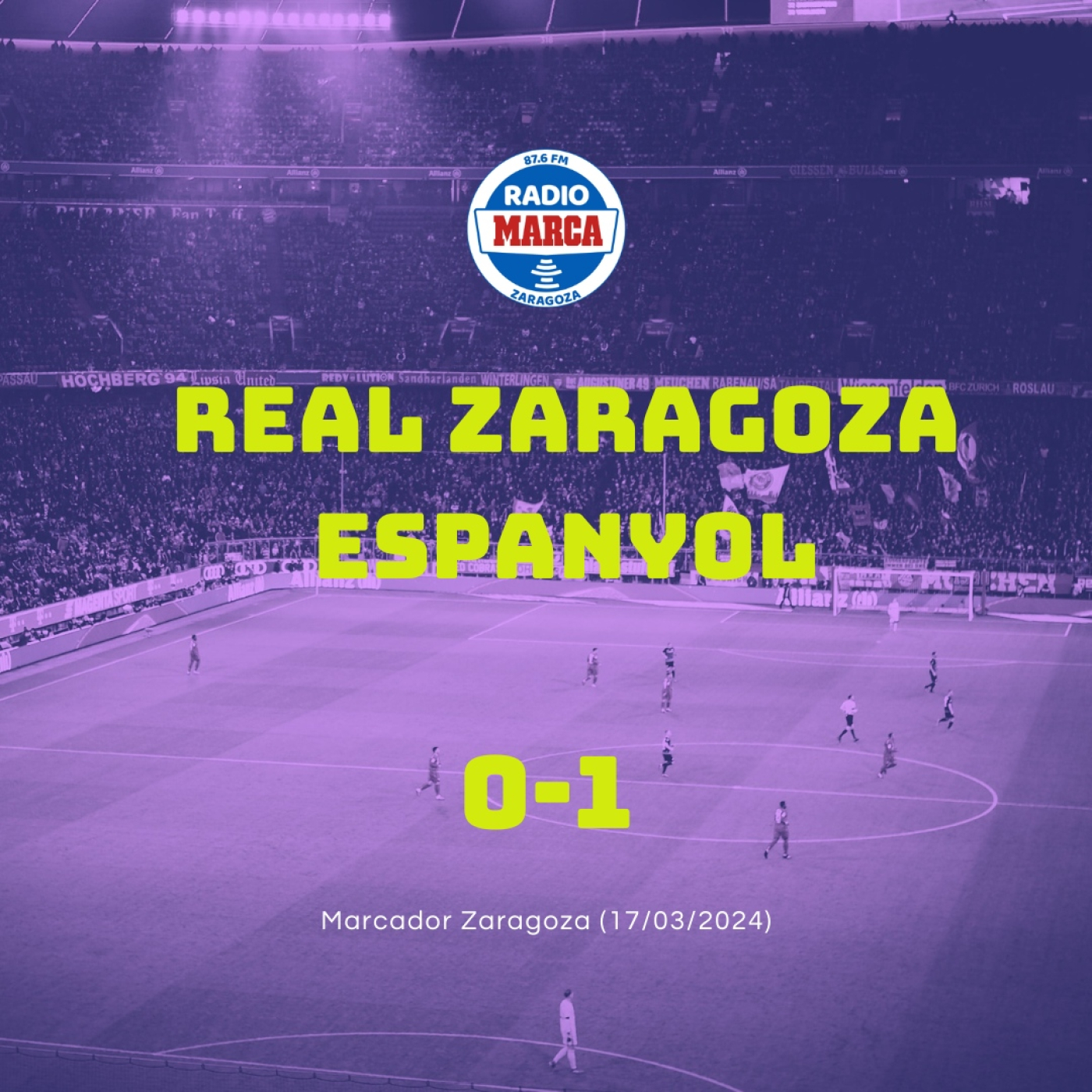Marcador Zaragoza 17-03-2024 (Real Zaragoza - Espanyol) episode artwork